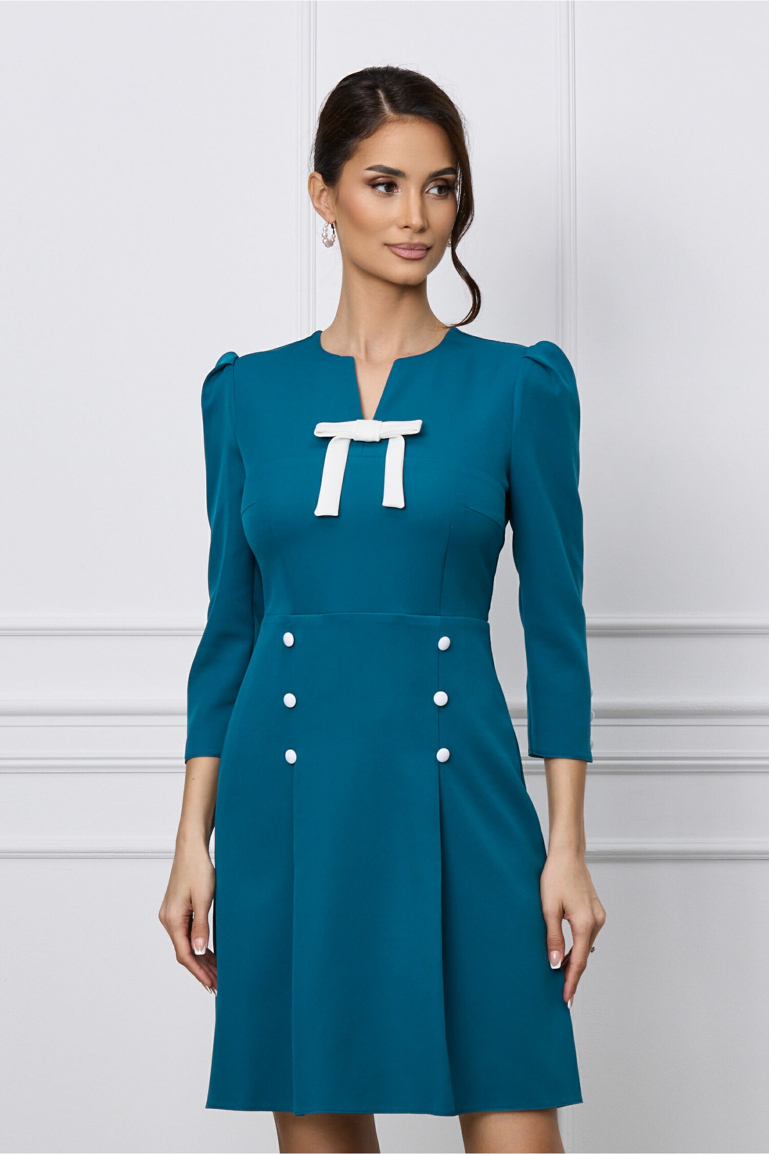 rochie-dy-fashion-turcoaz-cu-funda-la-bust-si-nasturi-pe-fusta-1265593-1027384-4