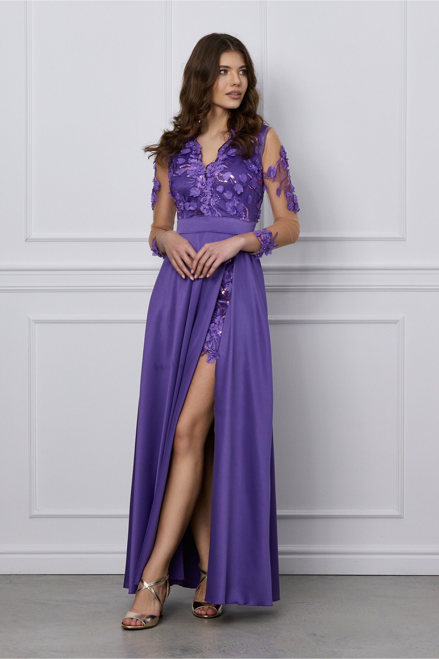 rochie-ella-collection-vanessa-mov-lunga-cu-flori-3d-si-cordon-in-talie-1266448-1026589-4