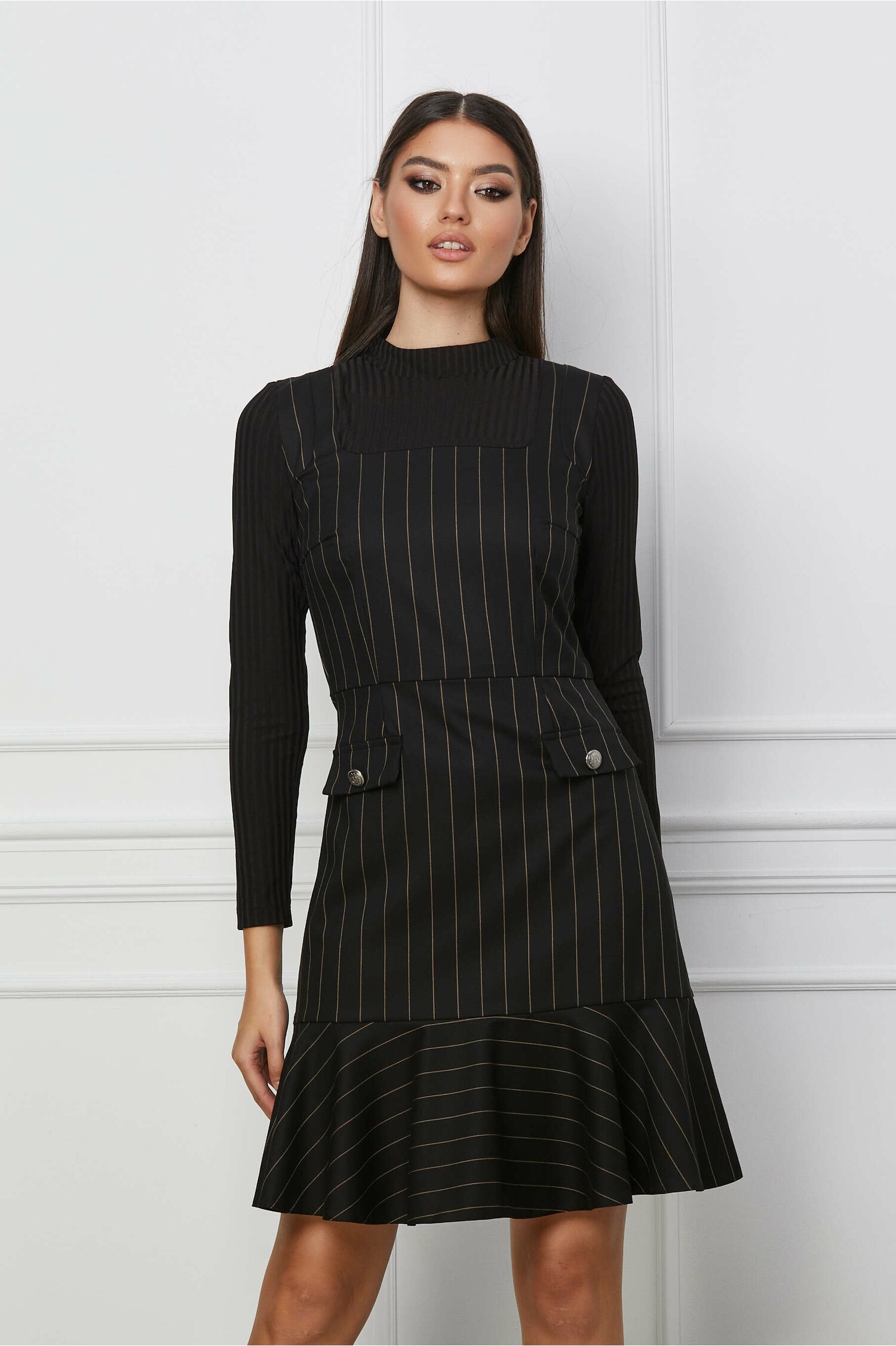 rochie-moze-neagra-cu-dungi-bej-1234521-996831-4