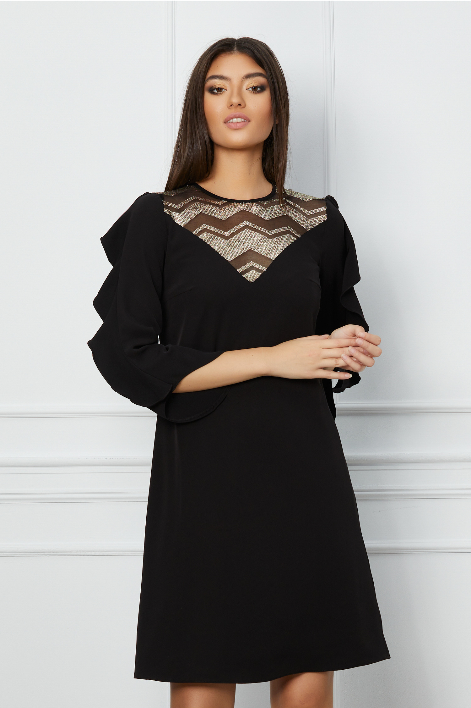 rochie-moze-neagra-cu-glitter-la-bust-si-volane-pe-maneci-1222902-987648-4