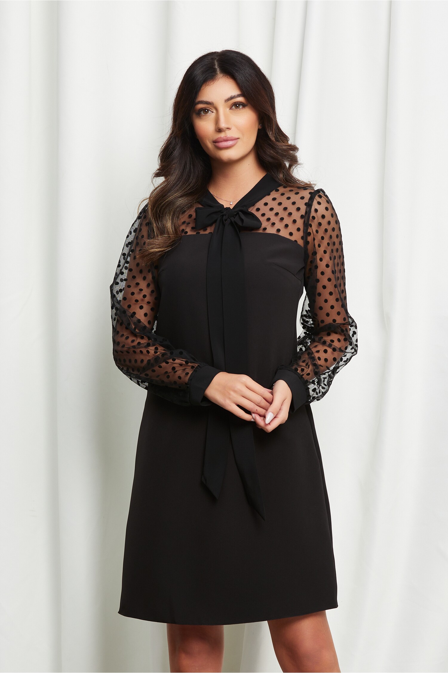 rochie-moze-neagra-cu-maneci-din-tull-cu-buline-catifelate-1230030-992040-4