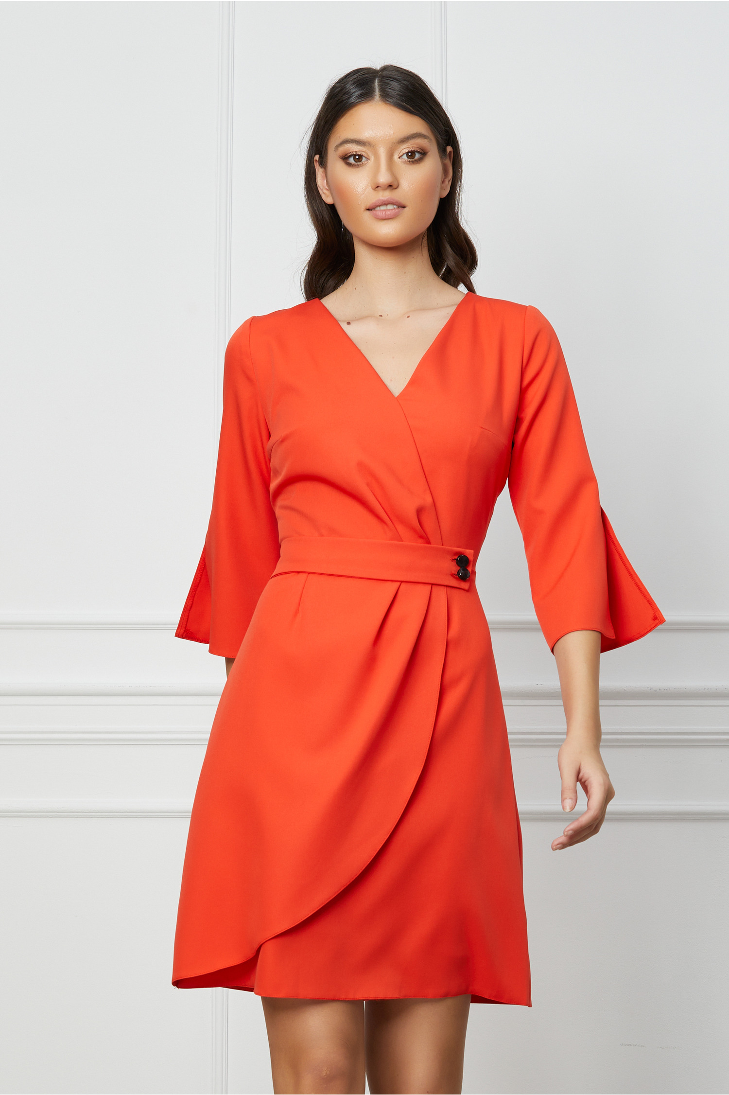 rochie-moze-orange-cu-pliuri-in-talie-1215726-982530-4