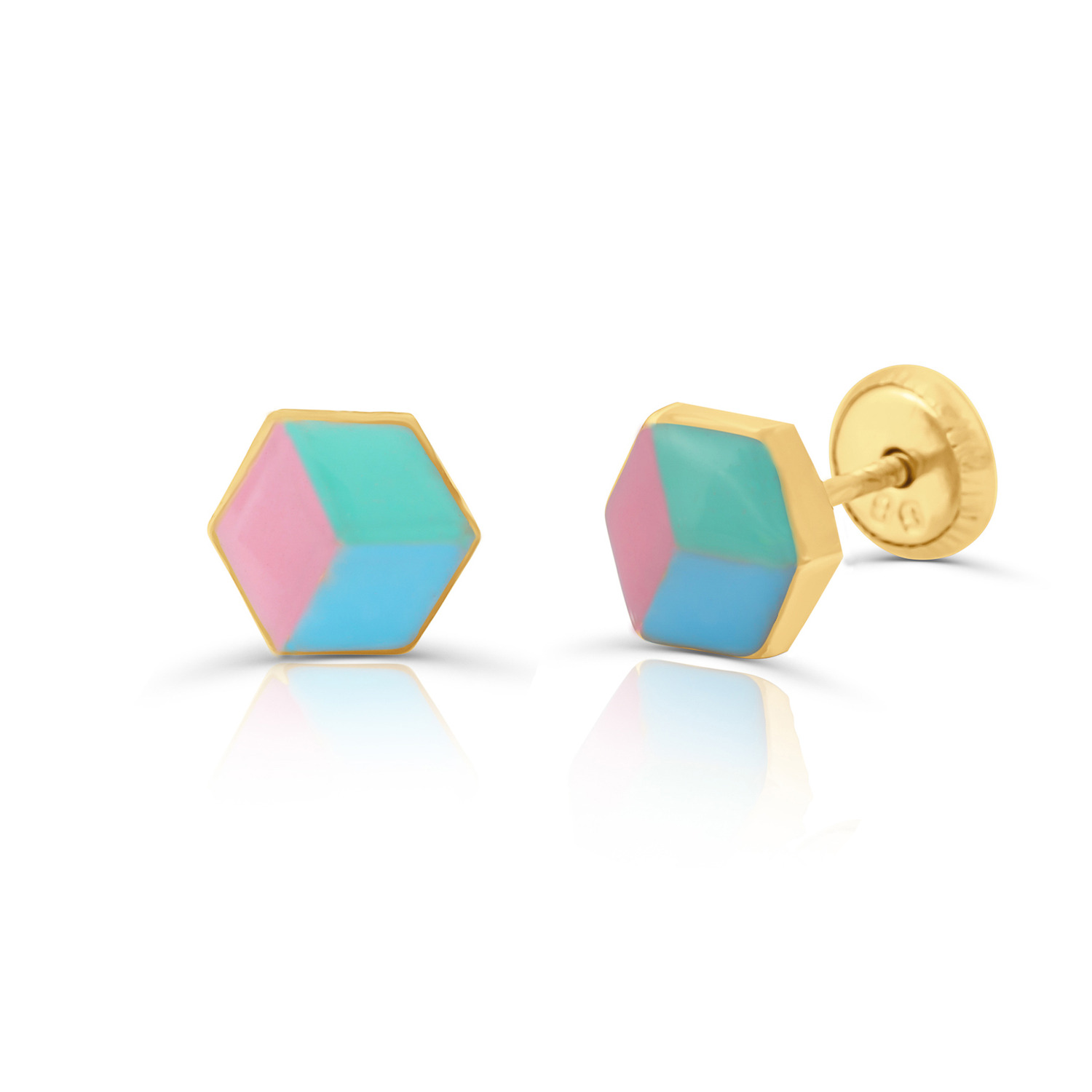 cercei-din-aur-14k-pentru-copii-multicolor-cube-137430-4