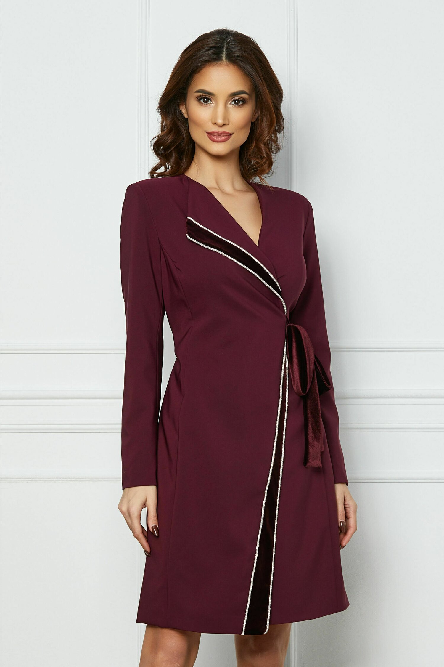 rochie-ladonna-bordo-tip-sacou-cu-rever-si-cordon-din-catifea-1119507-906627-4