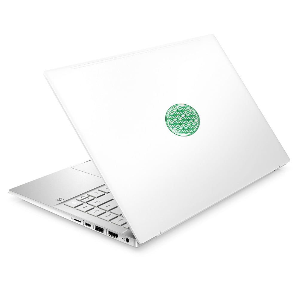 8098-Abtibild-stiker-3D-cu-Floarea-Vietii-Simbolul-vietii-verde-laptop