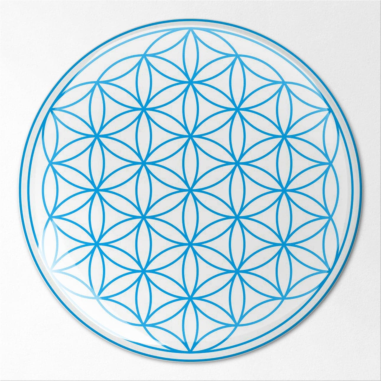 8101-Abtibild-stiker-3D-cu-Floarea-Vietii-Simbolul-vietii-albastru-fata-1
