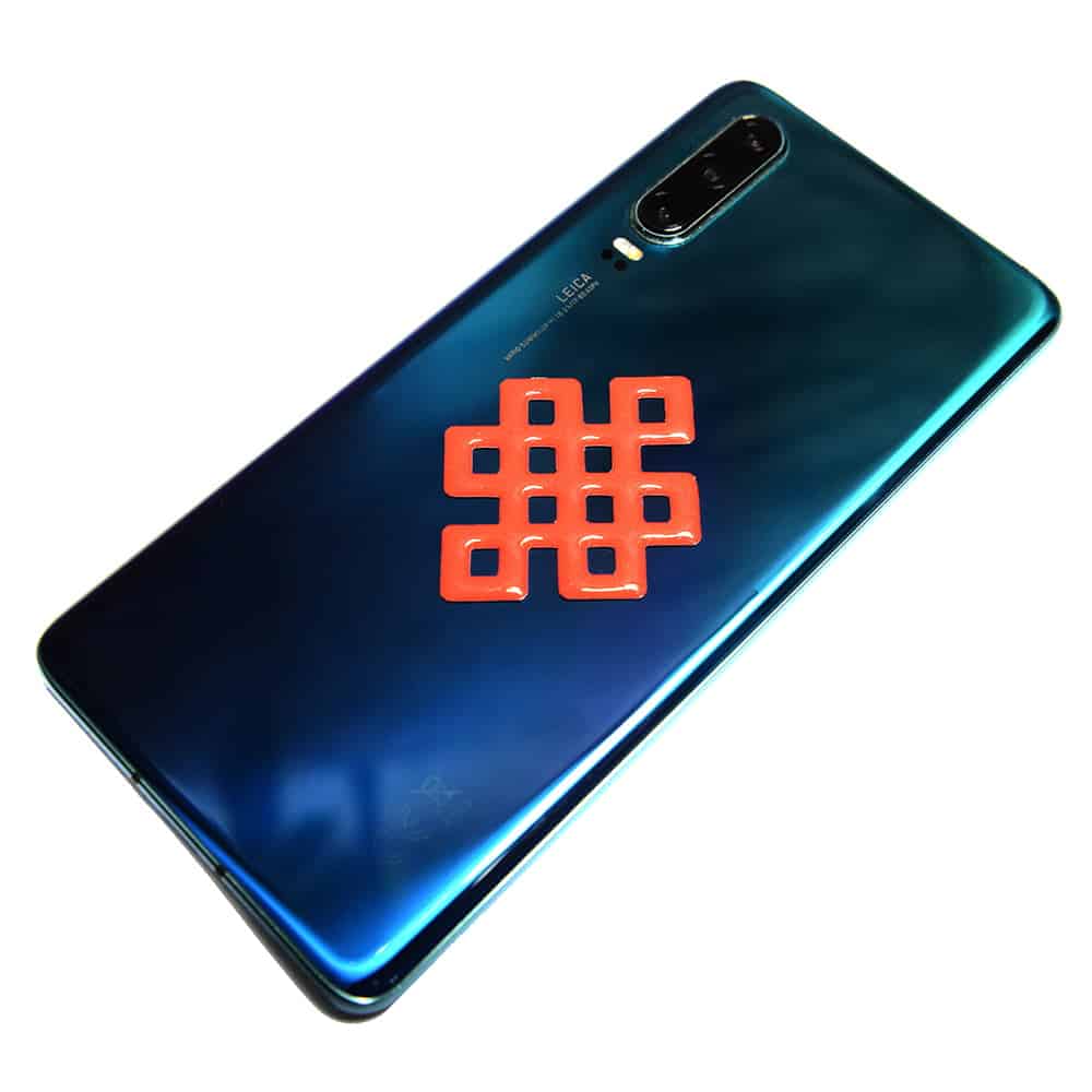 8110-Abtibild-stiker-3D-cu-Nod-mistic-rosu-telefon-1