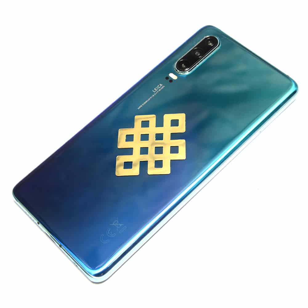 8124-Abtibild-stiker-cu-nod-mistic-auriu-metalic-telefon