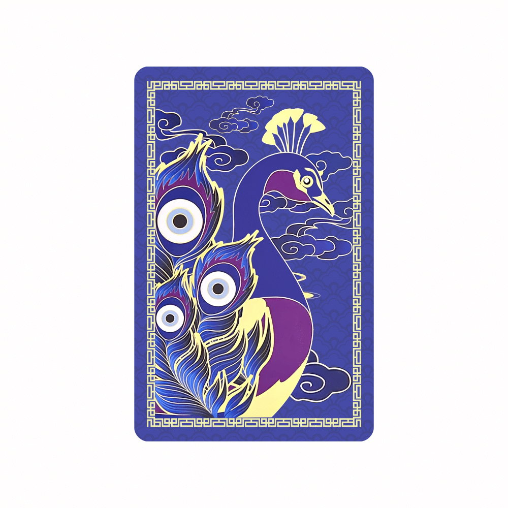 Card-cu-paun-fata