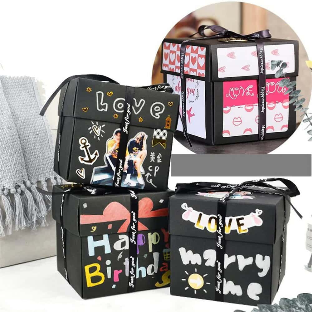 Cutie-foto-exploziva-patrata-Explosion-Box-negru-2
