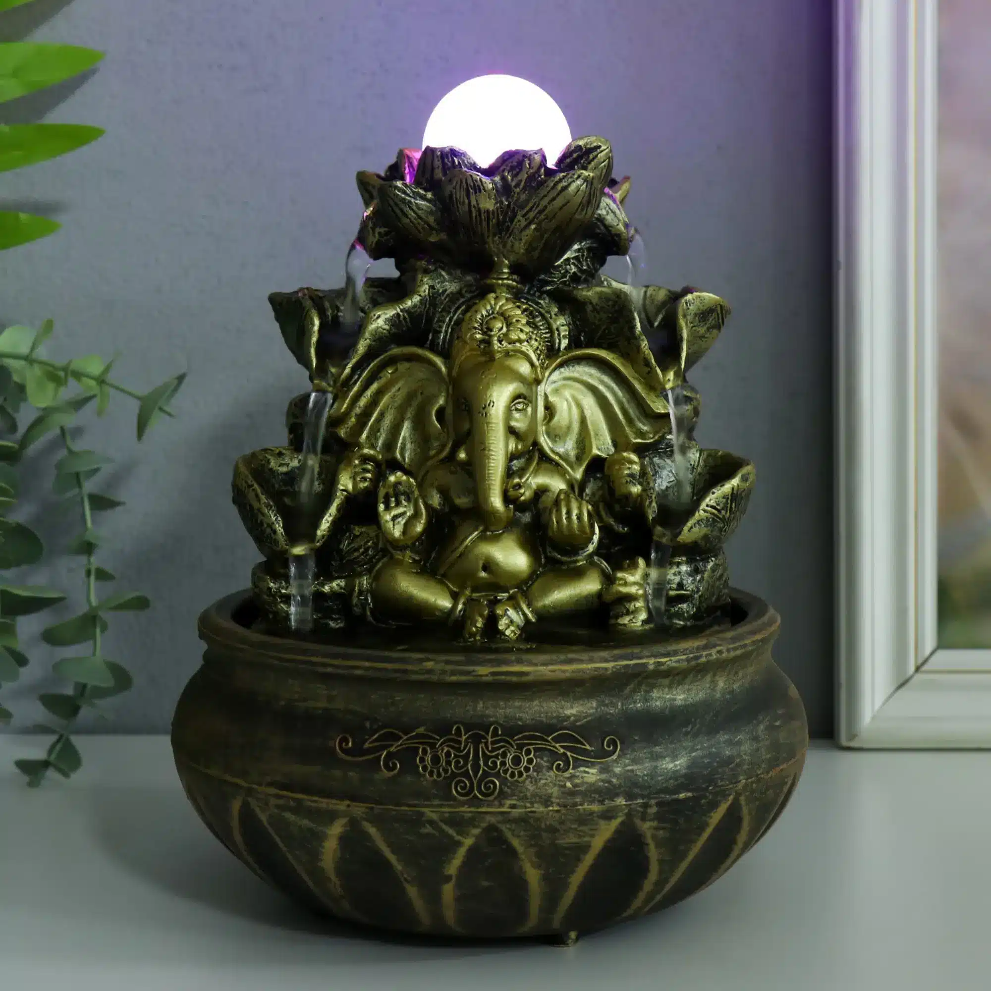 Fantana-de-apa-Feng-Shui-in-trepte-cu-lumina-led-si-Ganesh-de-protectie-1