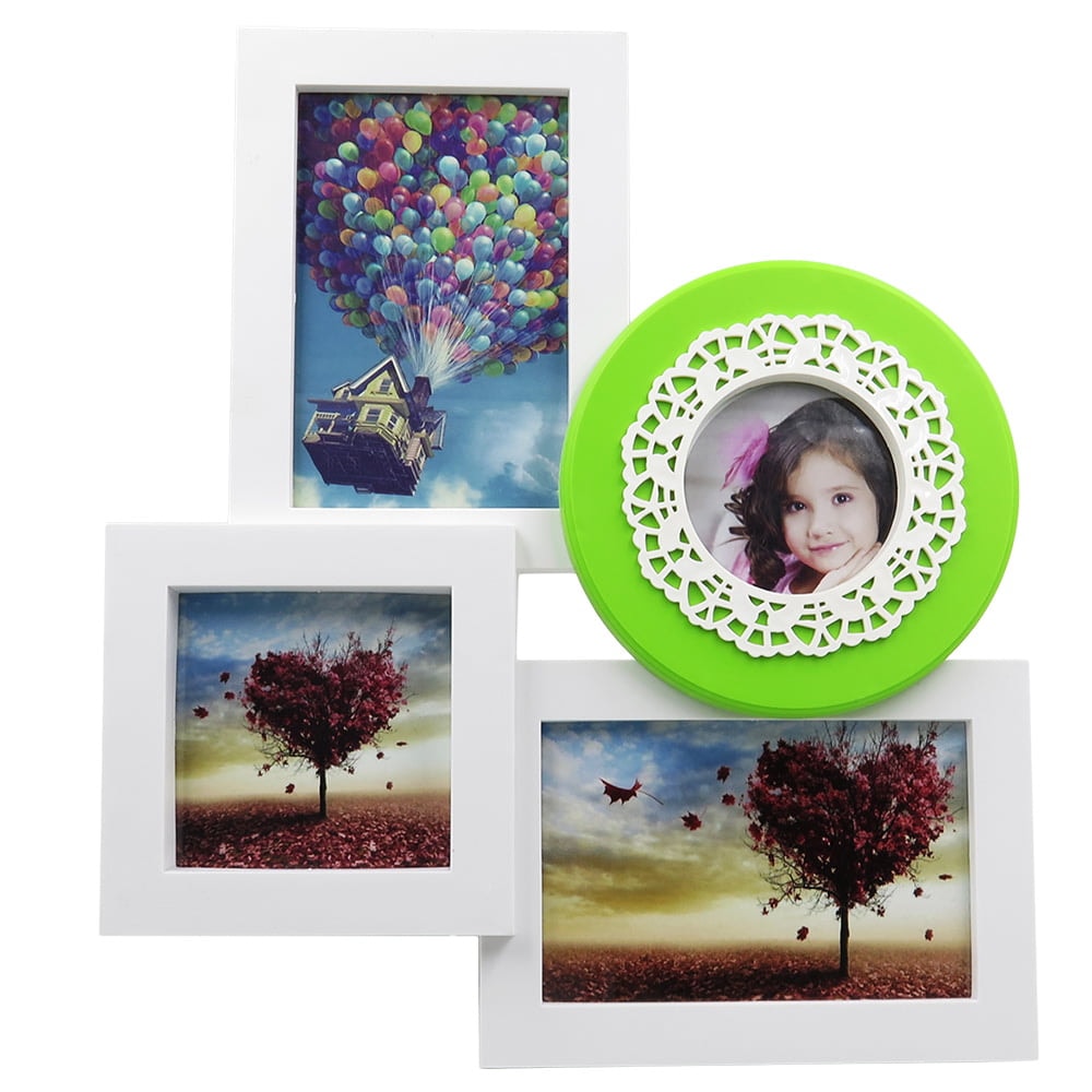 Rama-foto-colaj-4-poze-verde-1