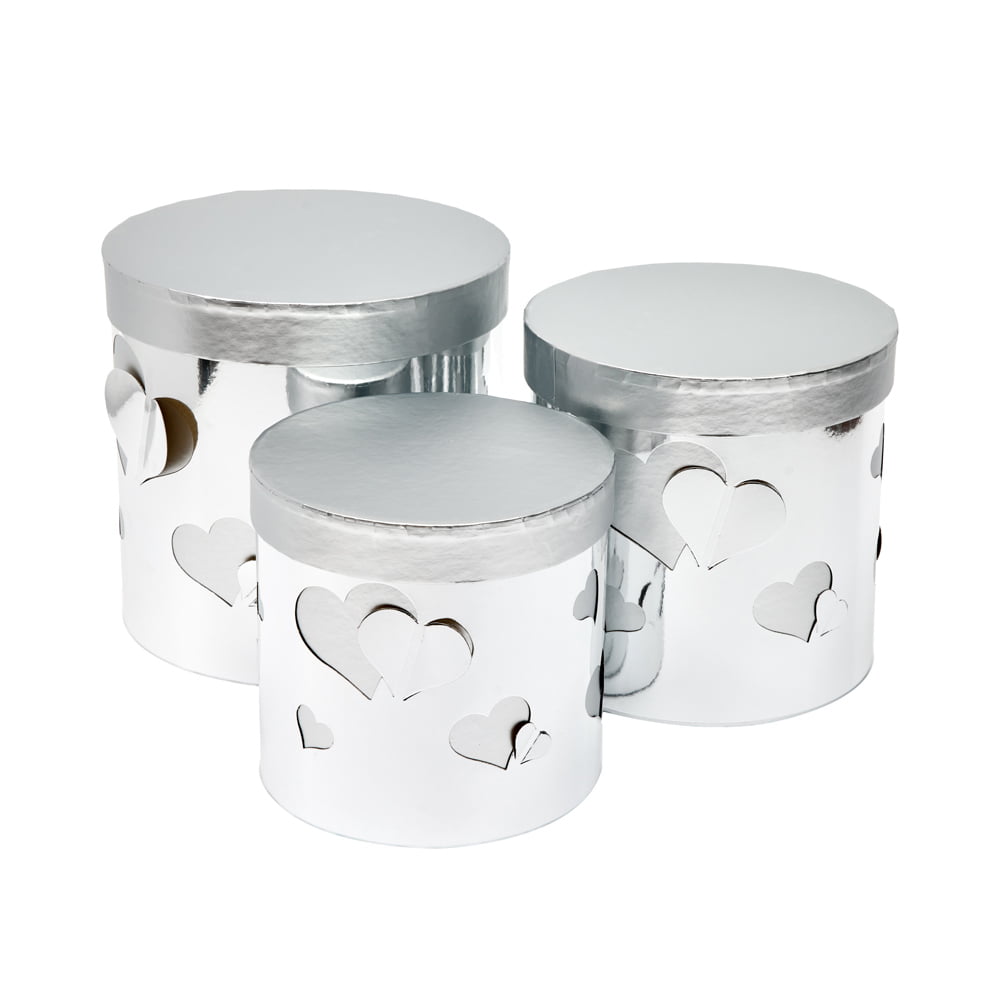Set-3-cutii-rotunde-lucioase-cu-inimi-argintiu-1-craftup.ro_
