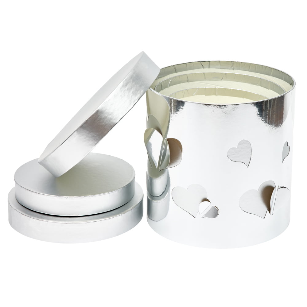 Set-3-cutii-rotunde-lucioase-cu-inimi-argintiu-2-craftup.ro_