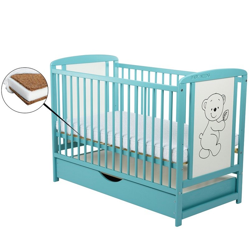 babyneeds-patut-din-lemn-timmi-120x60-cm-cu-sertar-mint-saltea-10-cm-63781-4
