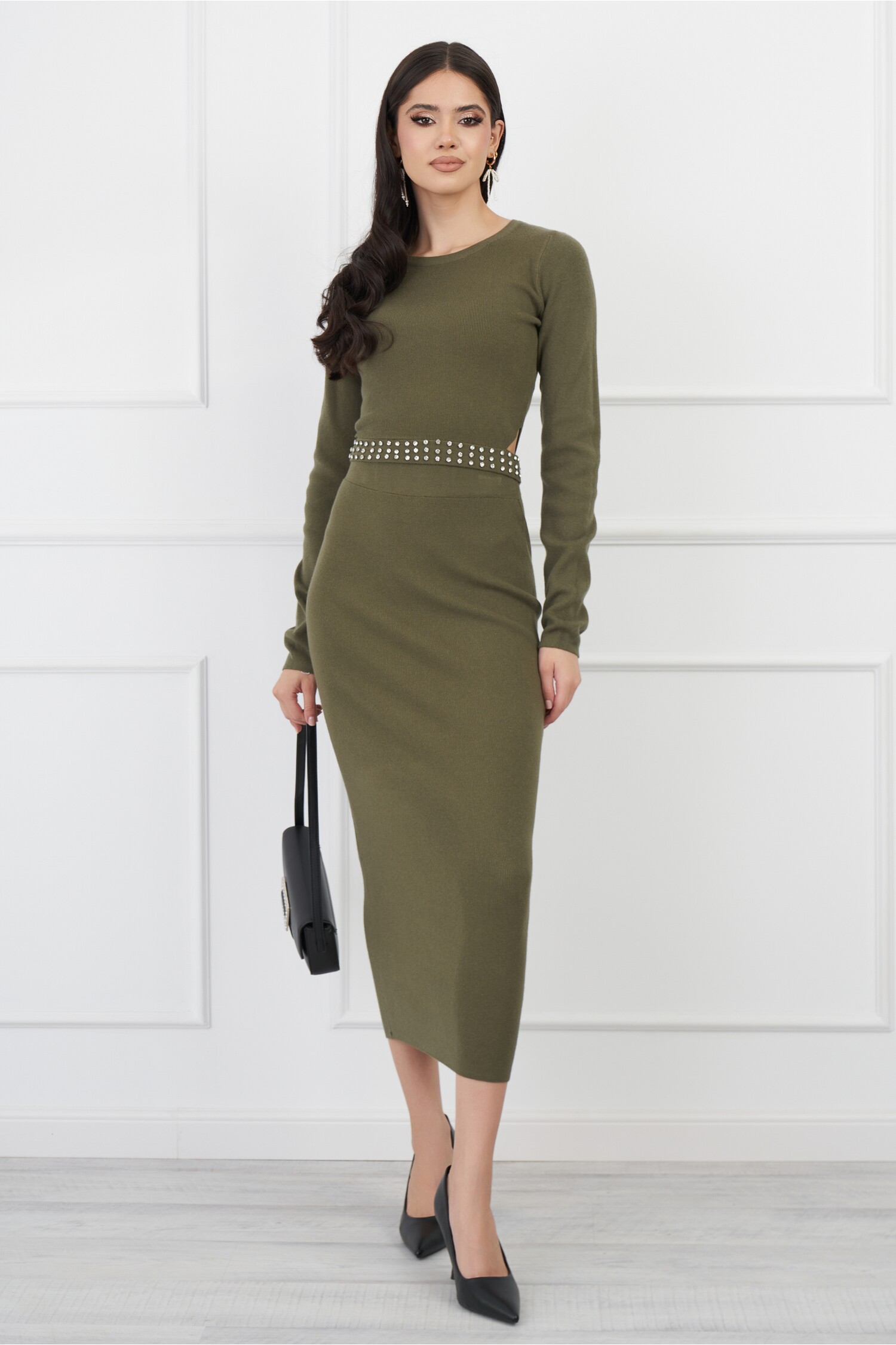 compleu-anemona-kaki-din-tricot-cu-strasuri-in-talie-1326455-1074083-4