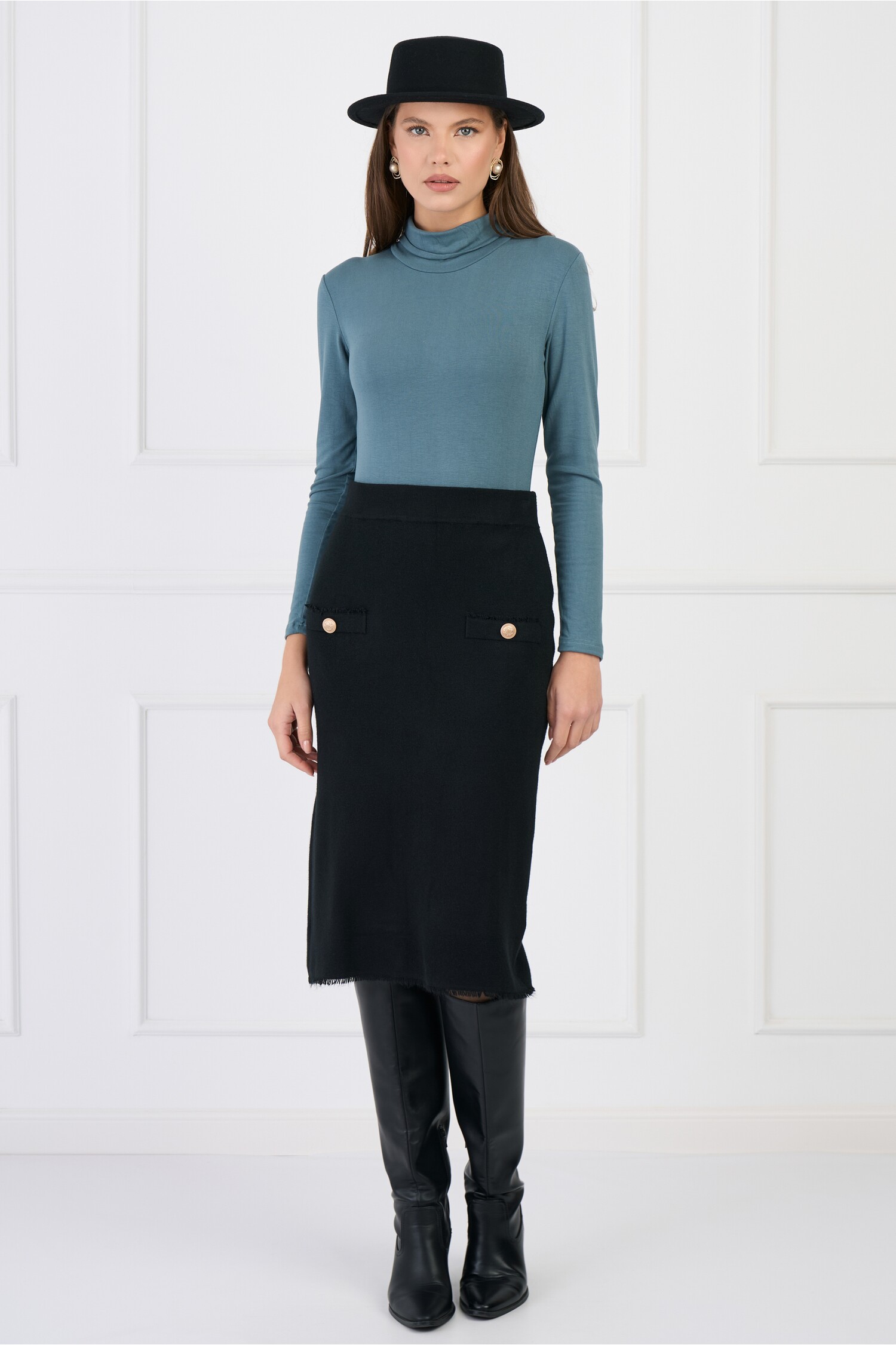 fusta-casual-din-tricot-neagra-cu-nasturi-si-baza-nefinisata-1331975-1083419-4