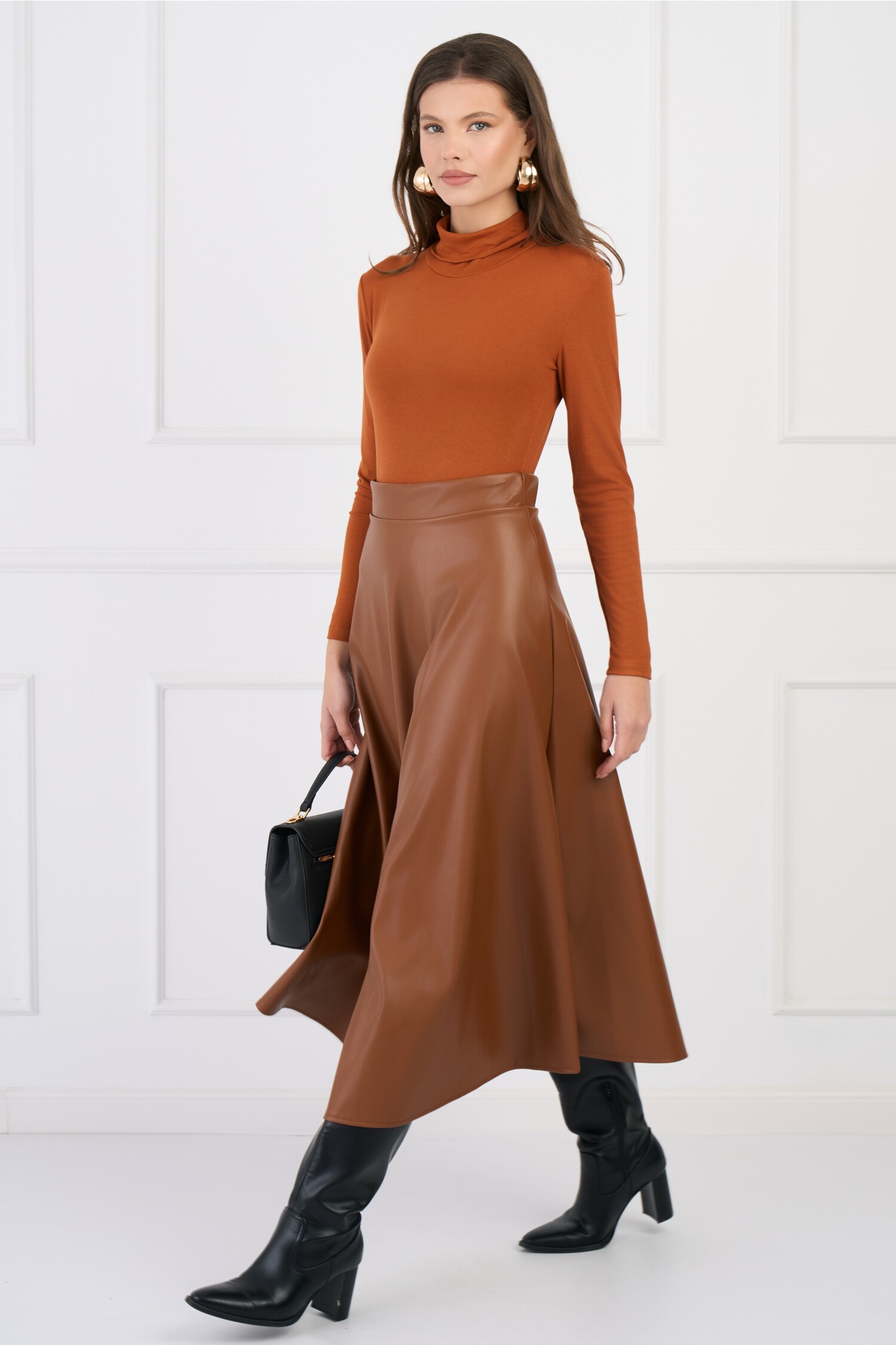 fusta-casual-midi-din-piele-ecologica-maro-cu-croi-clos-1336577-1083290-4