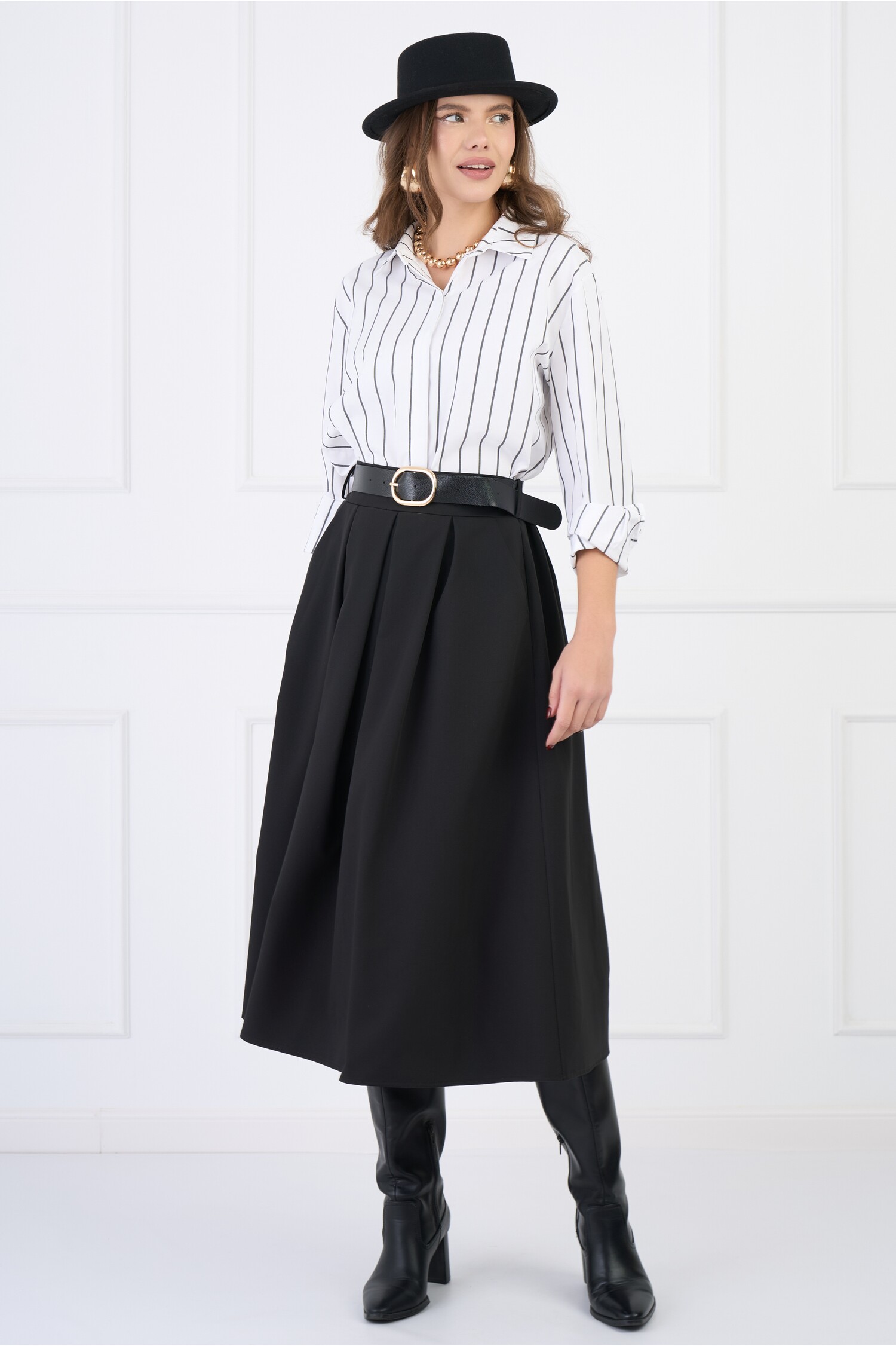 fusta-office-din-stofa-neagra-midi-cu-pliuri-si-curea-in-talie-1330370-1080467-4