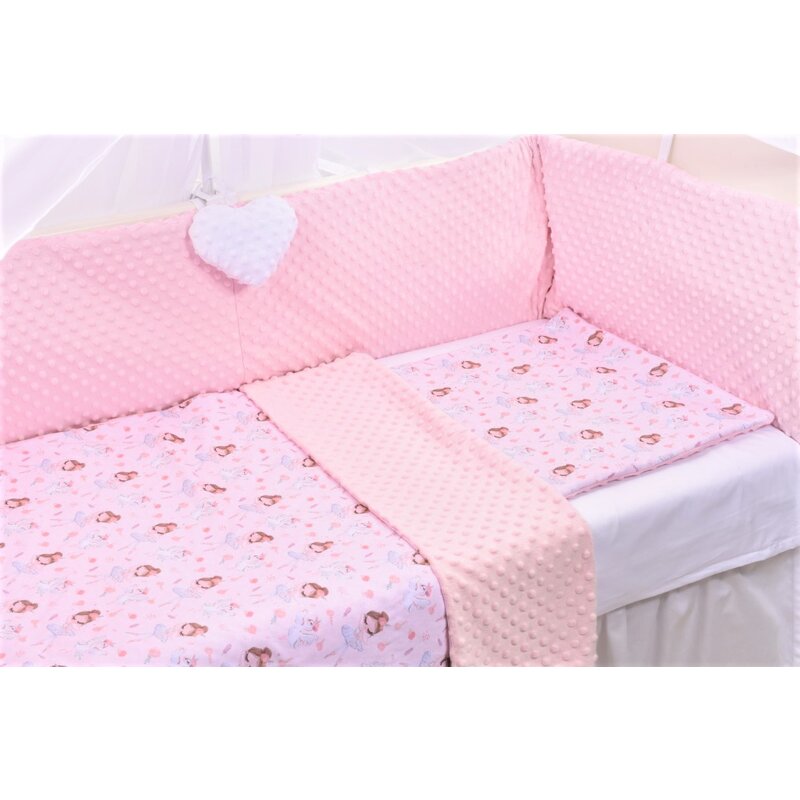 lenjerie-3-piese-patut-120x60-cm-model-balerine-si-plus-minky-roz-pal-2085626-4