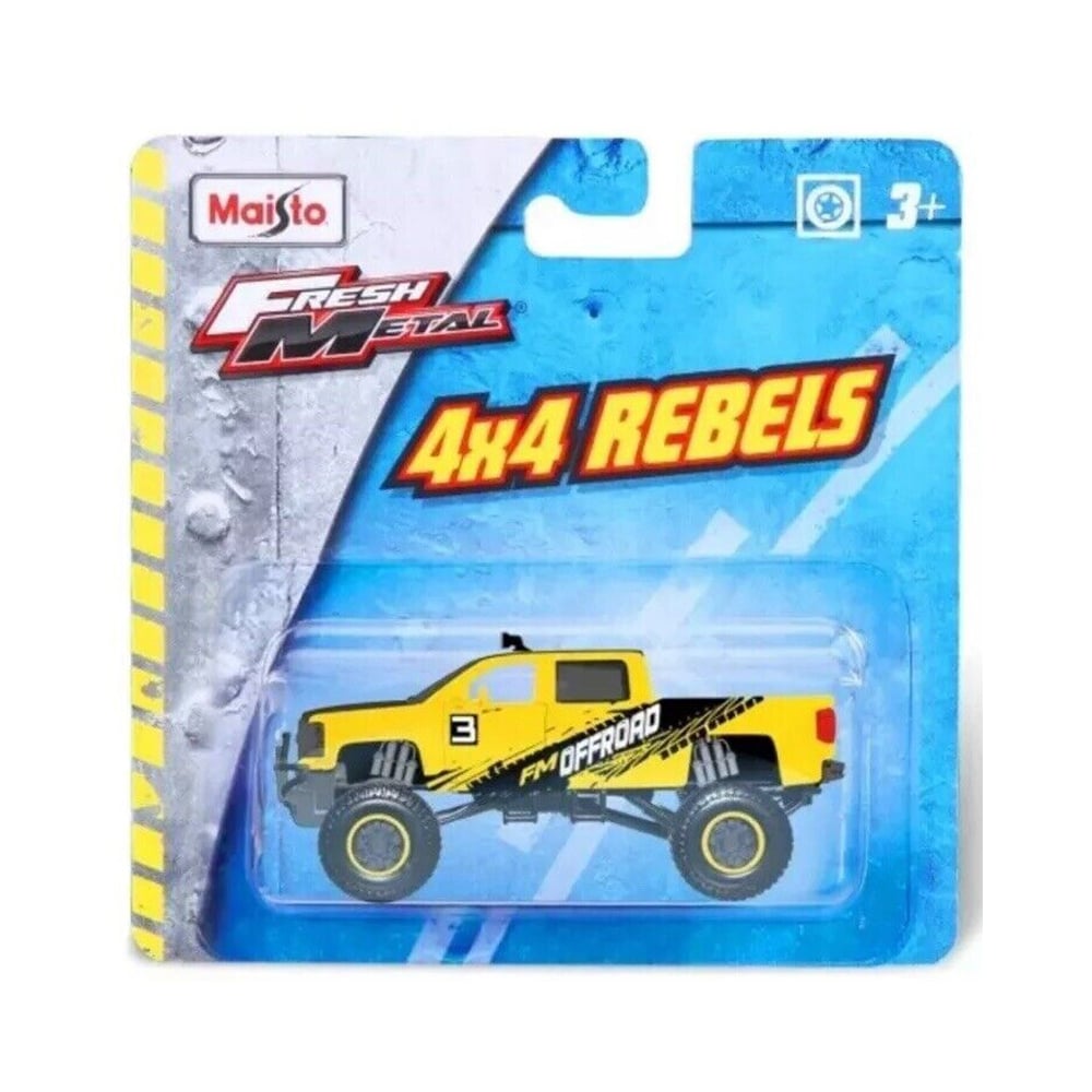 masinuta_maisto_fresh_metal_4x4_rebels_11_cm_galben