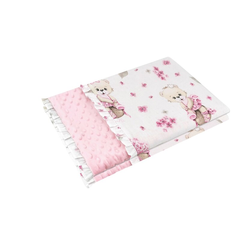 miminu-paturica-pufoasa-cu-doua-fete-cu-volanas-dimensiune-75x100-cm-din-tesatura-minky-si-bumbac-design-pink-ballerina-3173622-4