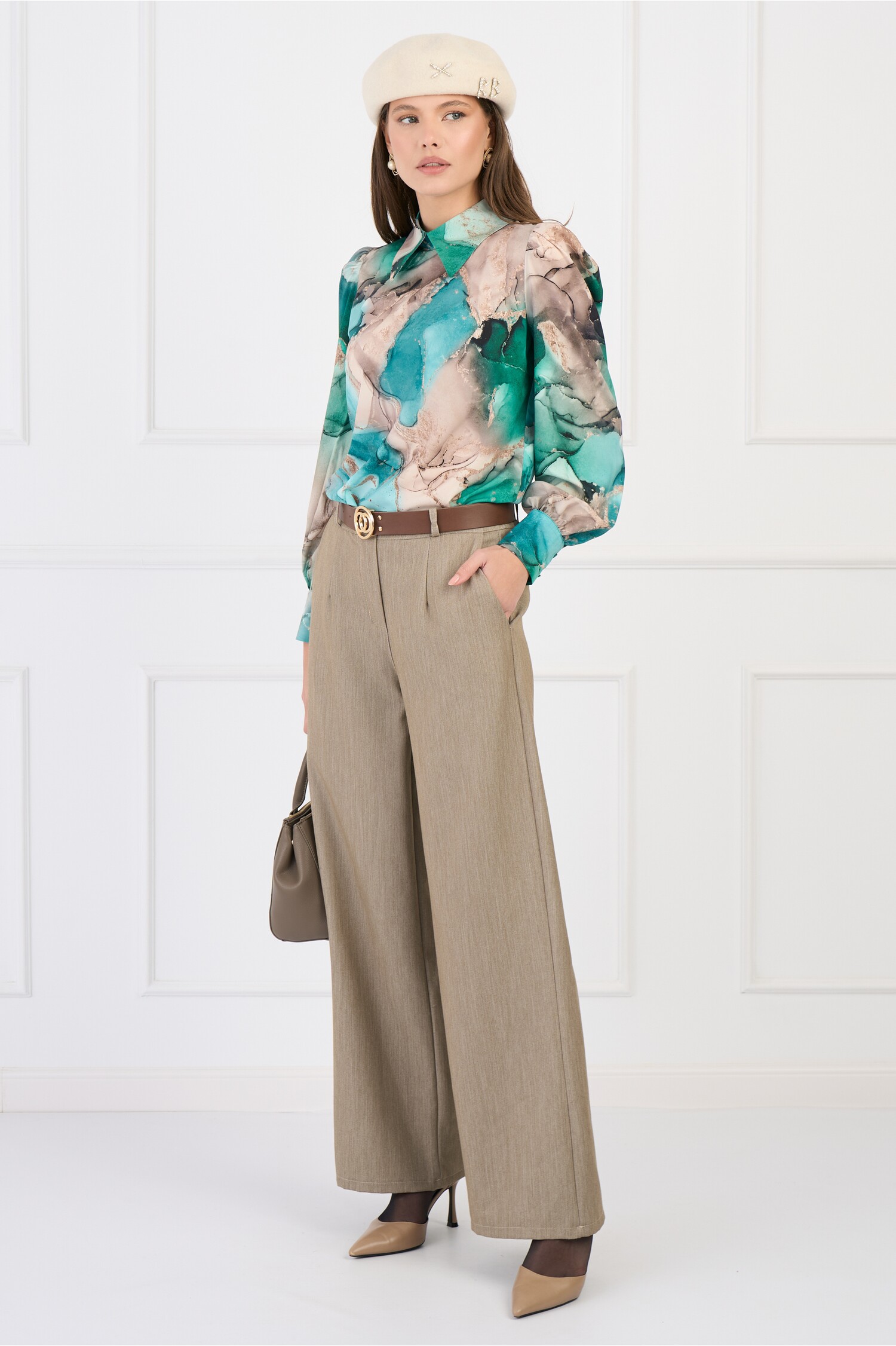 pantaloni-office-din-stofa-bej-cu-buzunare-si-curea-in-talie-1336649-1082207-4