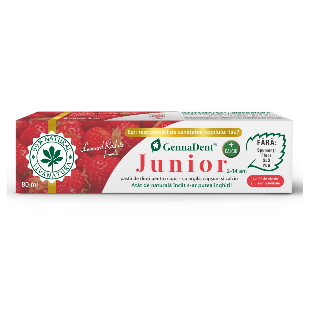 pasta-de-dinti-pentru-copii-cu-argila-si-capsuni-gennadent-junior-80-ml-vivanatura