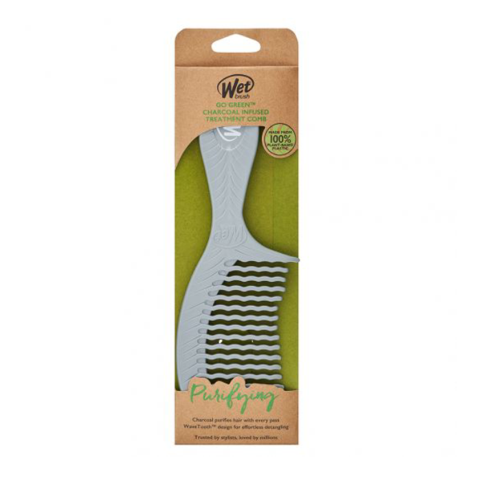 pieptene-pentru-par-infuzat-cu-carbune-go-green-wet-brush