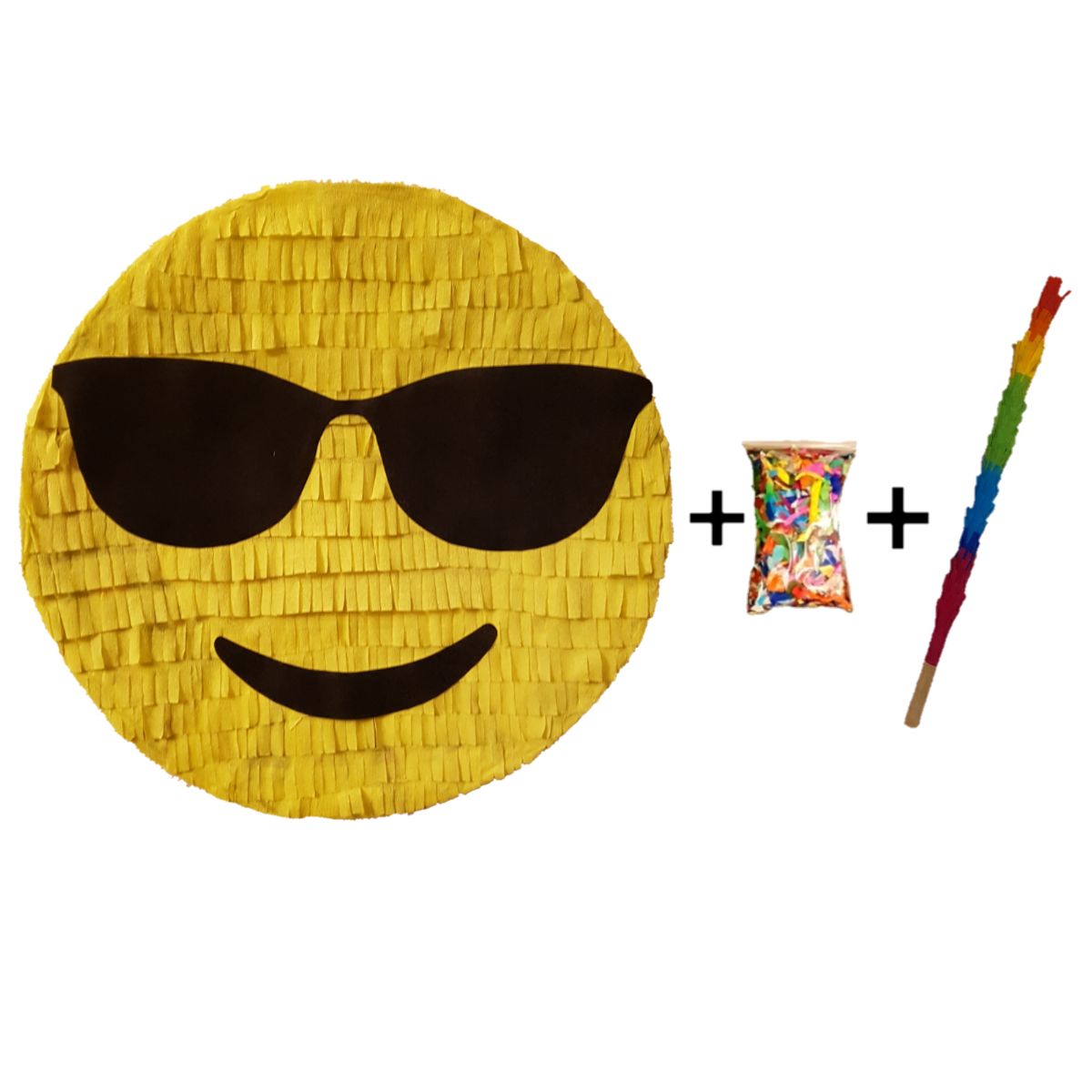 pinata_cu_bat_si_confetti_emoji_ochelari_pinastar