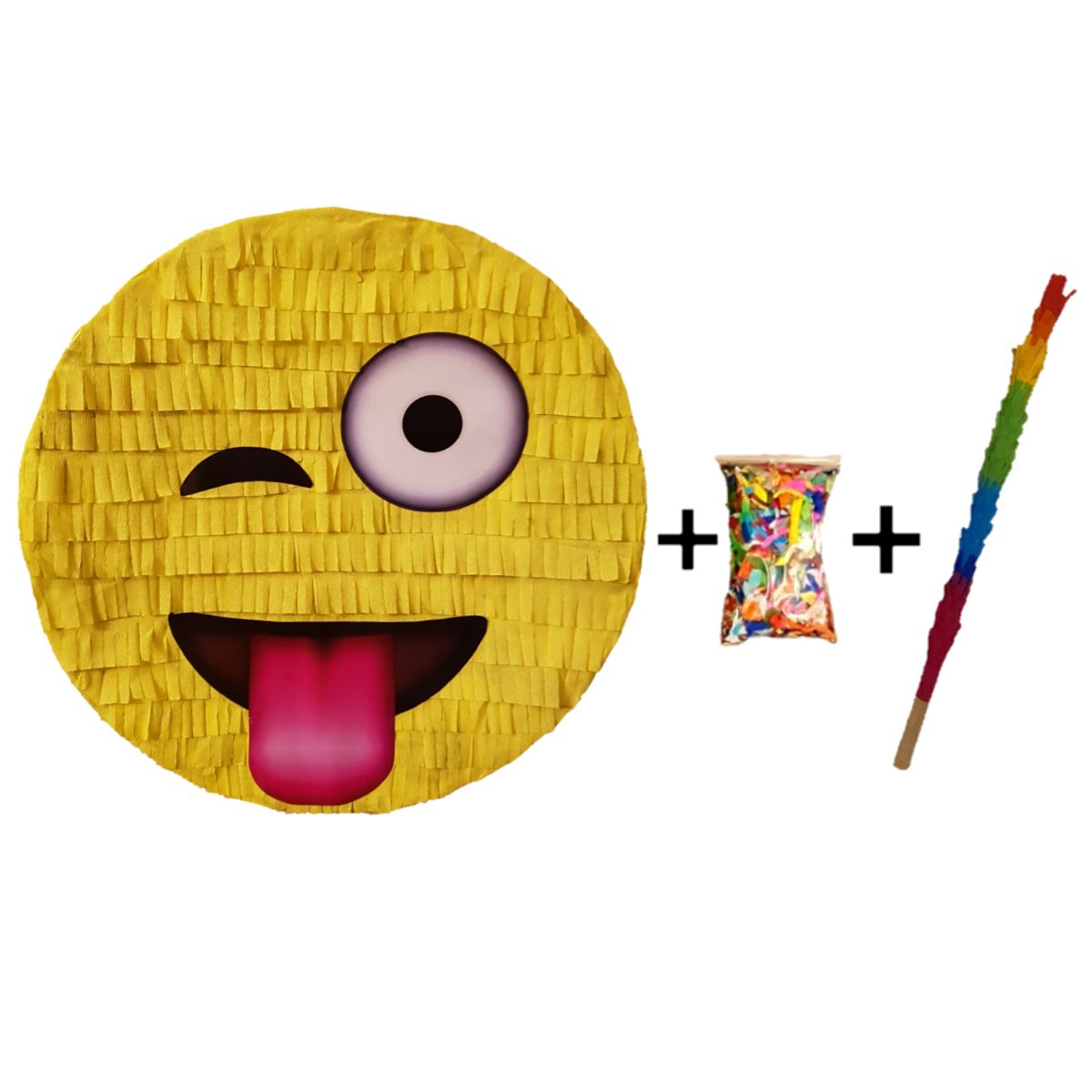 pinata_cu_bat_si_confetti_emoji_zurliu_pinastar