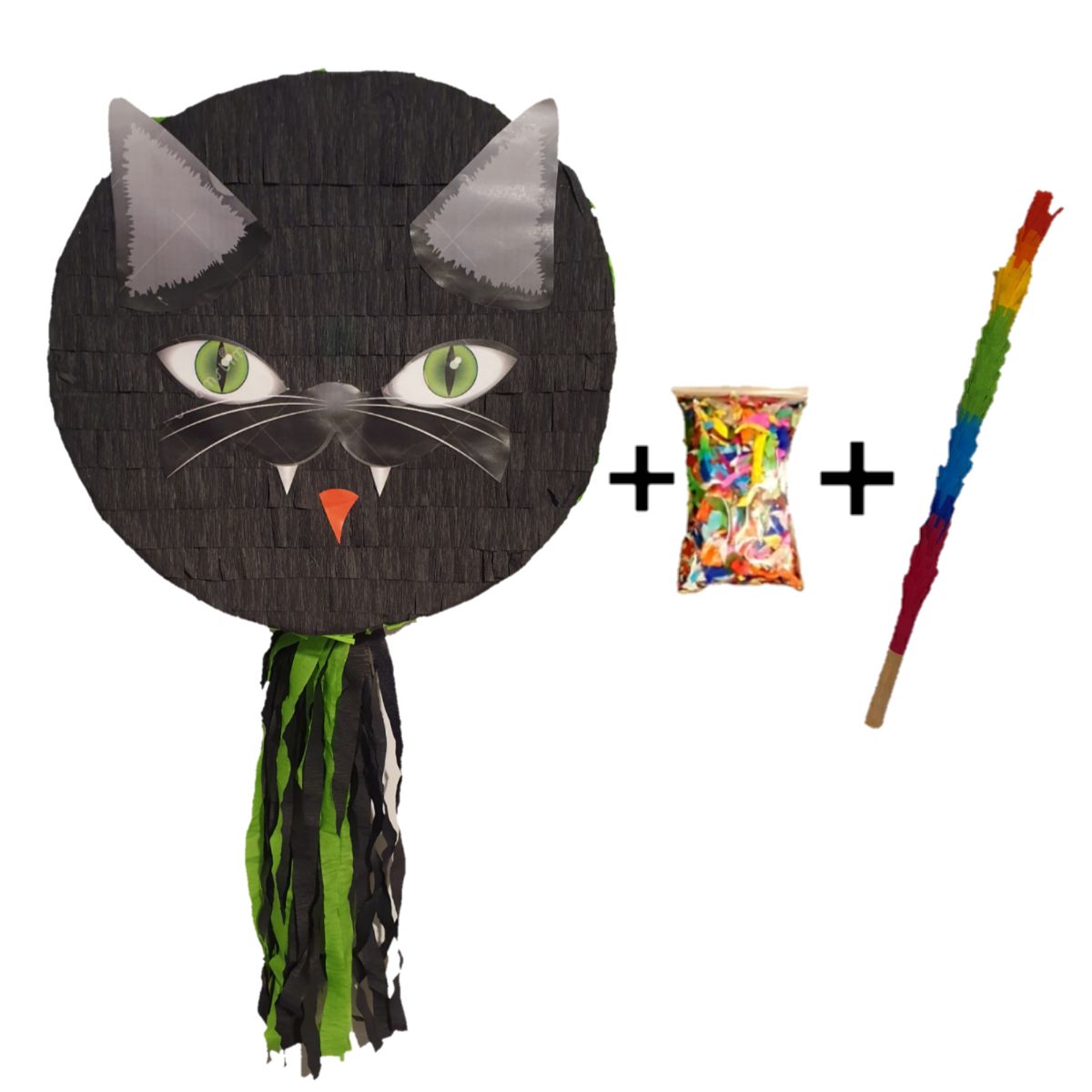 pinata_cu_bat_si_confetti_pisica_malefica_pinastar