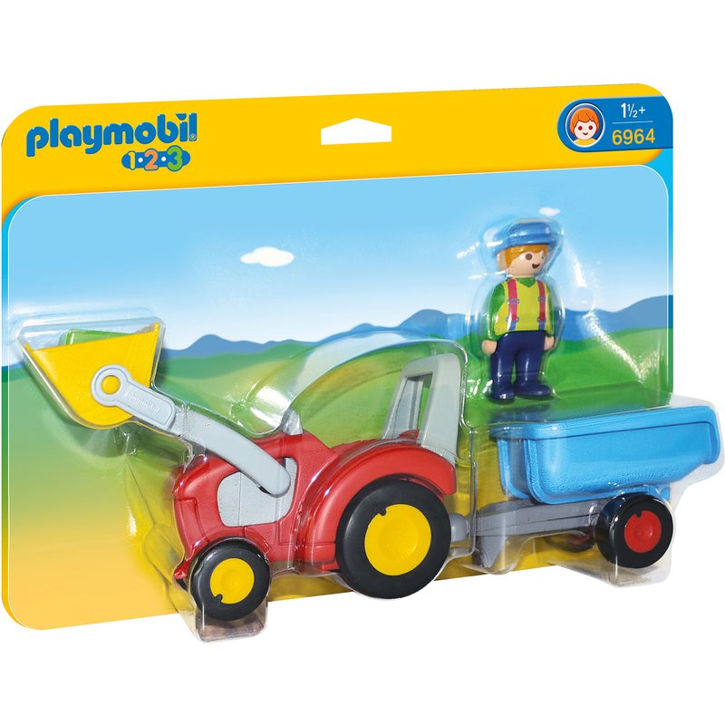playmobil-1-2-3-tractor-cu-remorca-127475-4