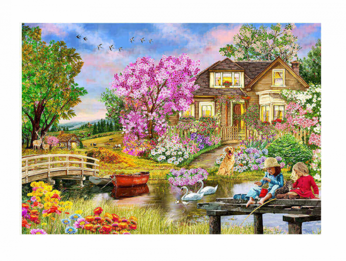 puzzle-din-lemn-springtime-cottage-200-piese-472281