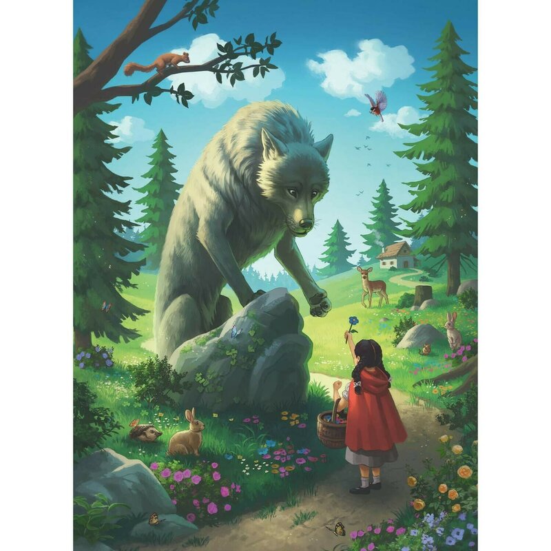 puzzle-scufita-rosie-si-lupul-100-piese-glitter-1958402-4