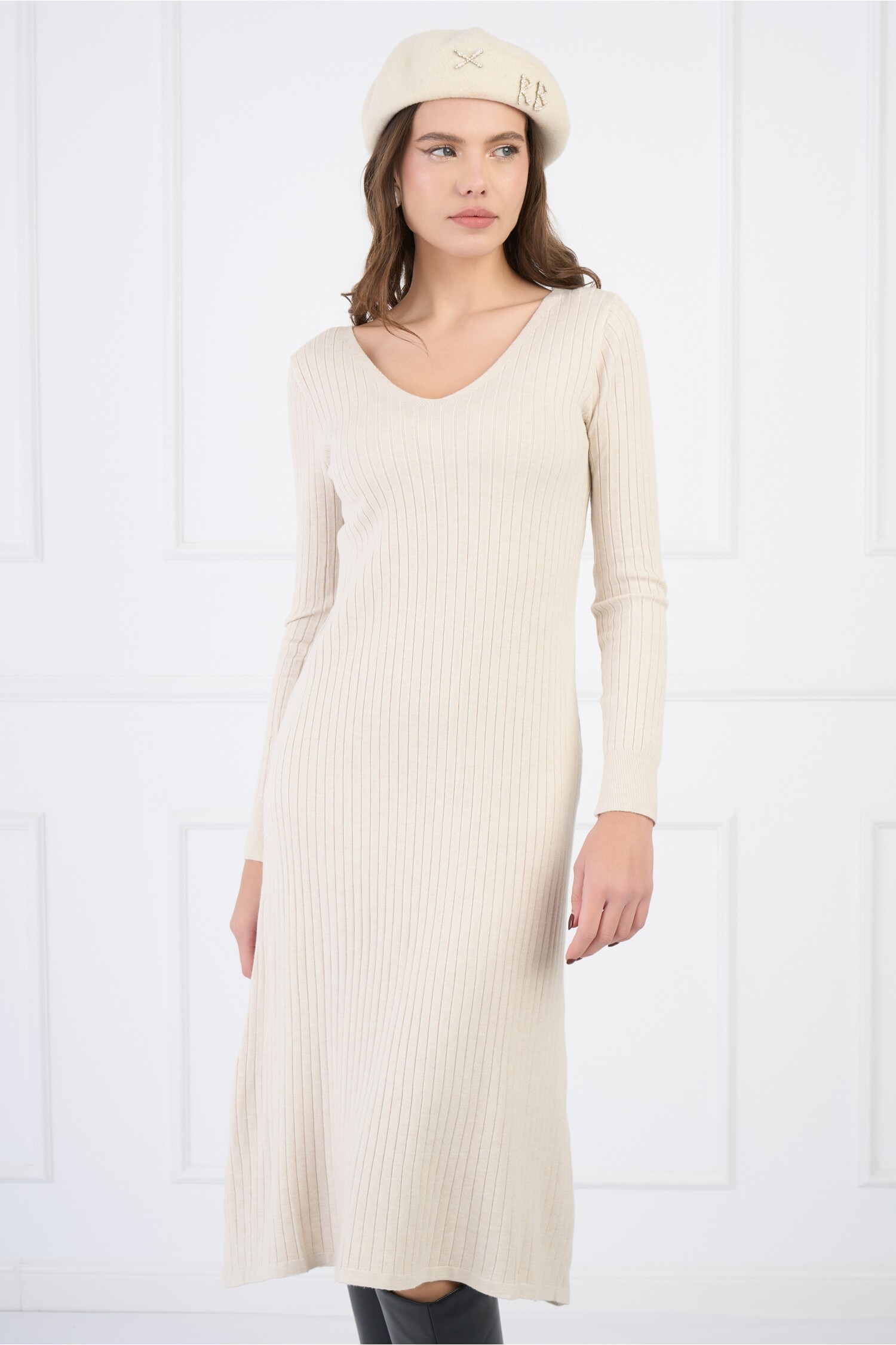rochie-bej-din-tricot-reiat-evazata-1330913-1080044-4