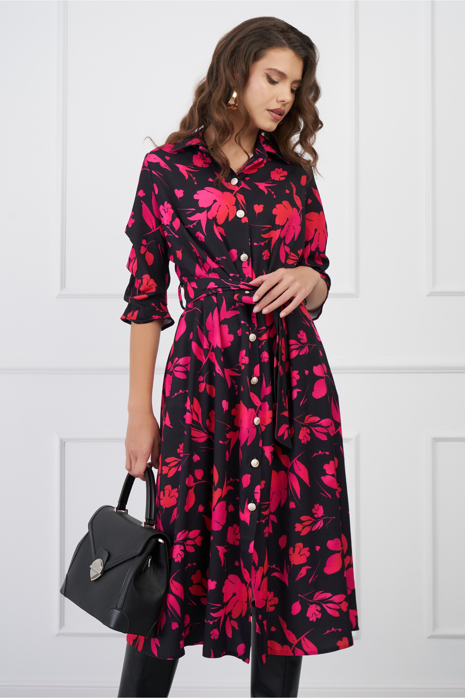 rochie-bella-neagra-cu-flori-fucsia-si-cordon-in-talie-1324277-1070927-4