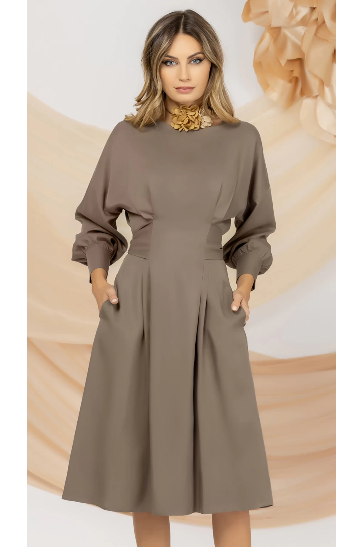 rochie-cafenie-pretty-girl-de-zi_85674