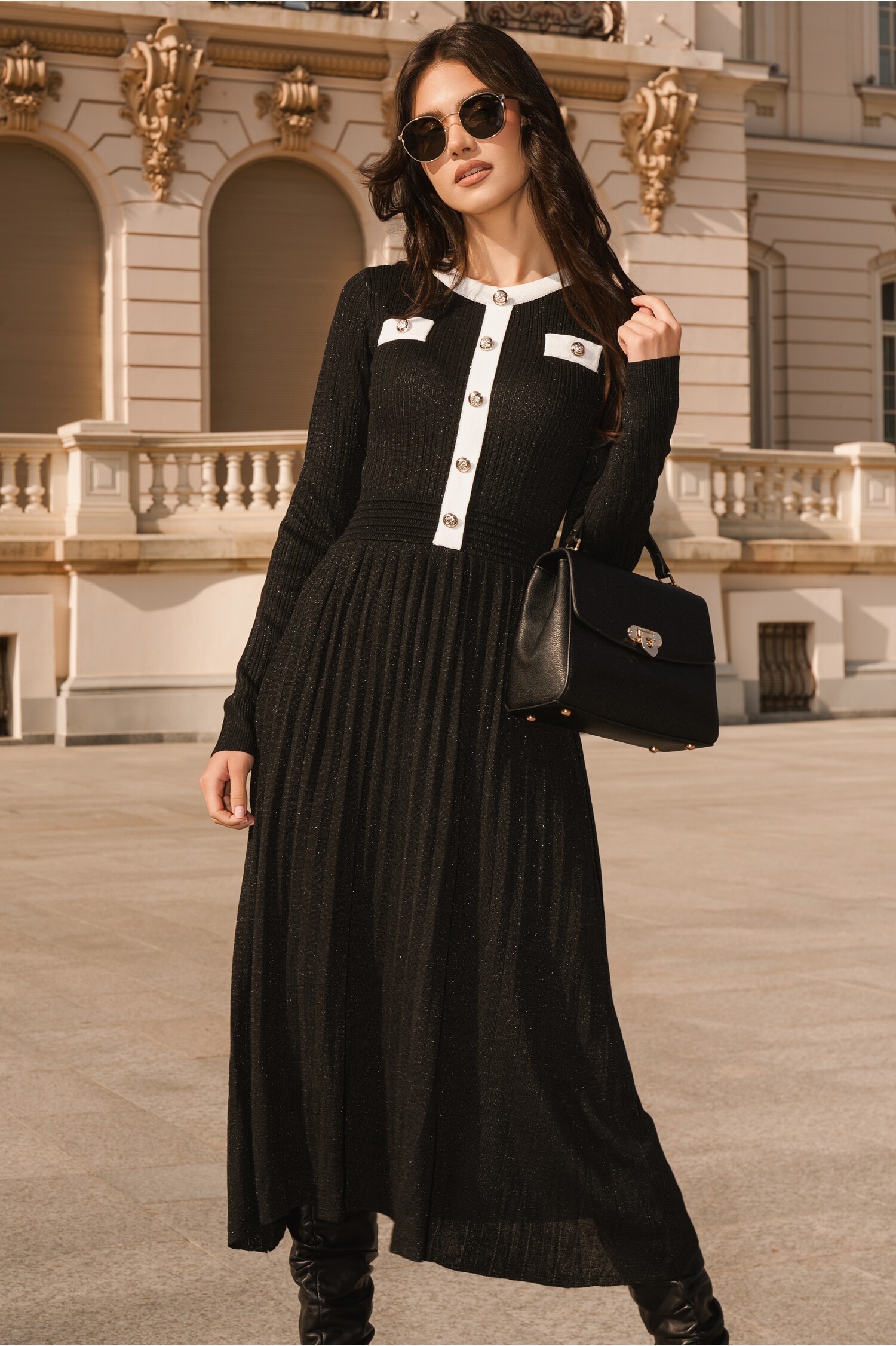 rochie-casual-din-tricot-neagra-cu-insertii-din-fir-lurex-si-nasturi-1336868-1084040-4