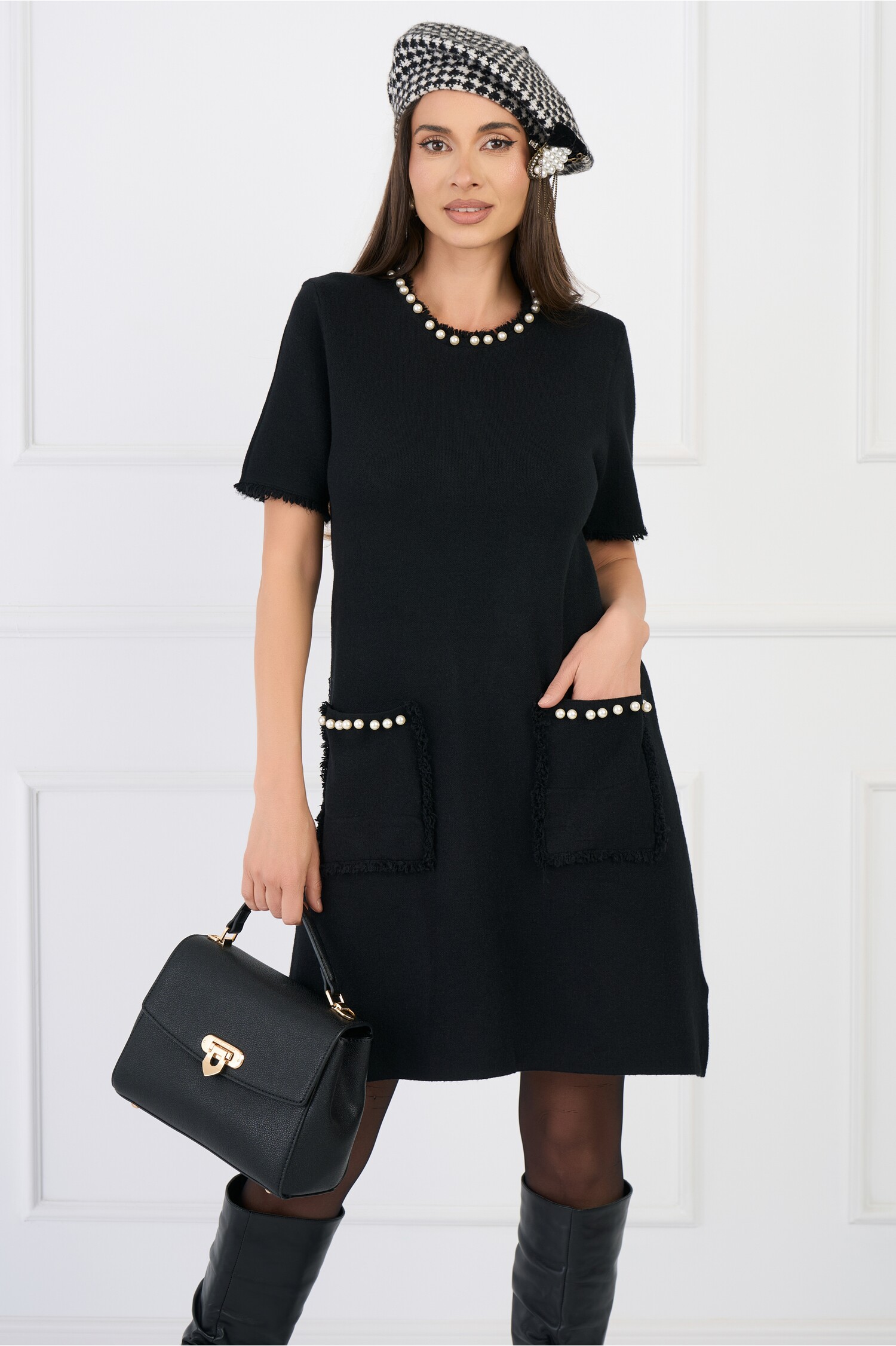 rochie-casual-din-tricot-neagra-cu-perle-si-maneci-scurte-1339112-1085693-4