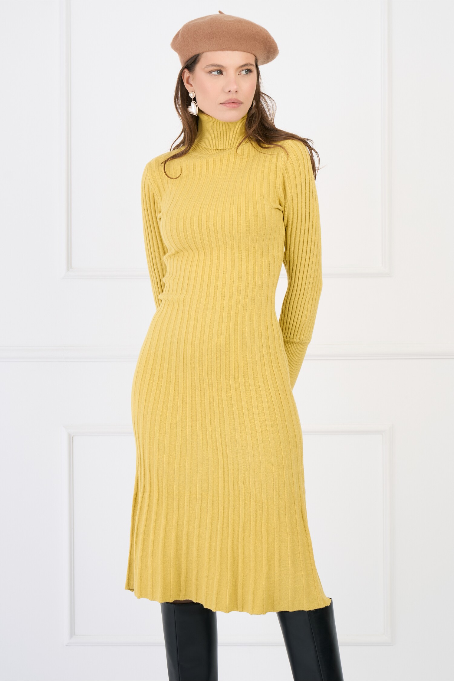 rochie-casual-din-tricot-reiat-galbena-cu-guler-1331993-1082768-4