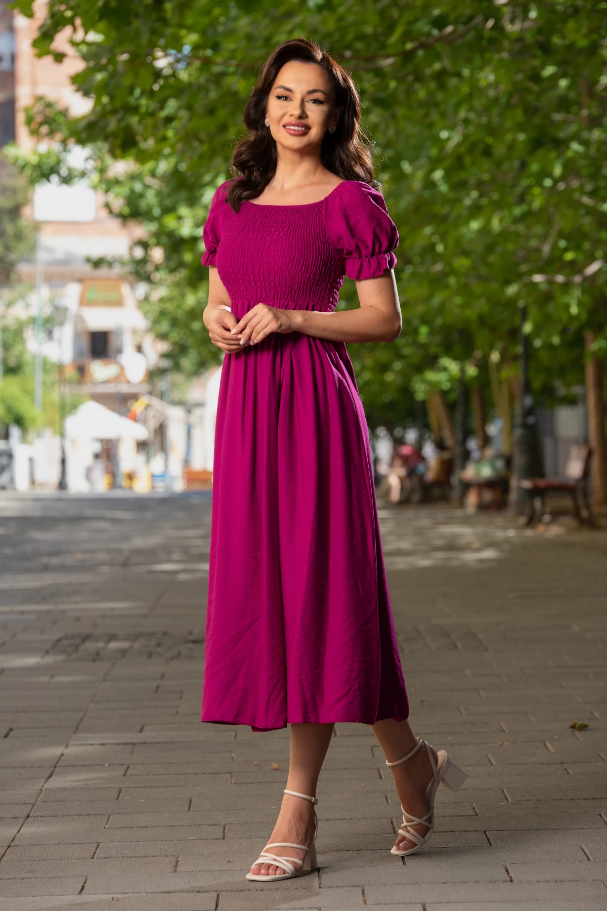 rochie-casual-midi-din-vascoza-bordo-cu-bust-incretit_84897