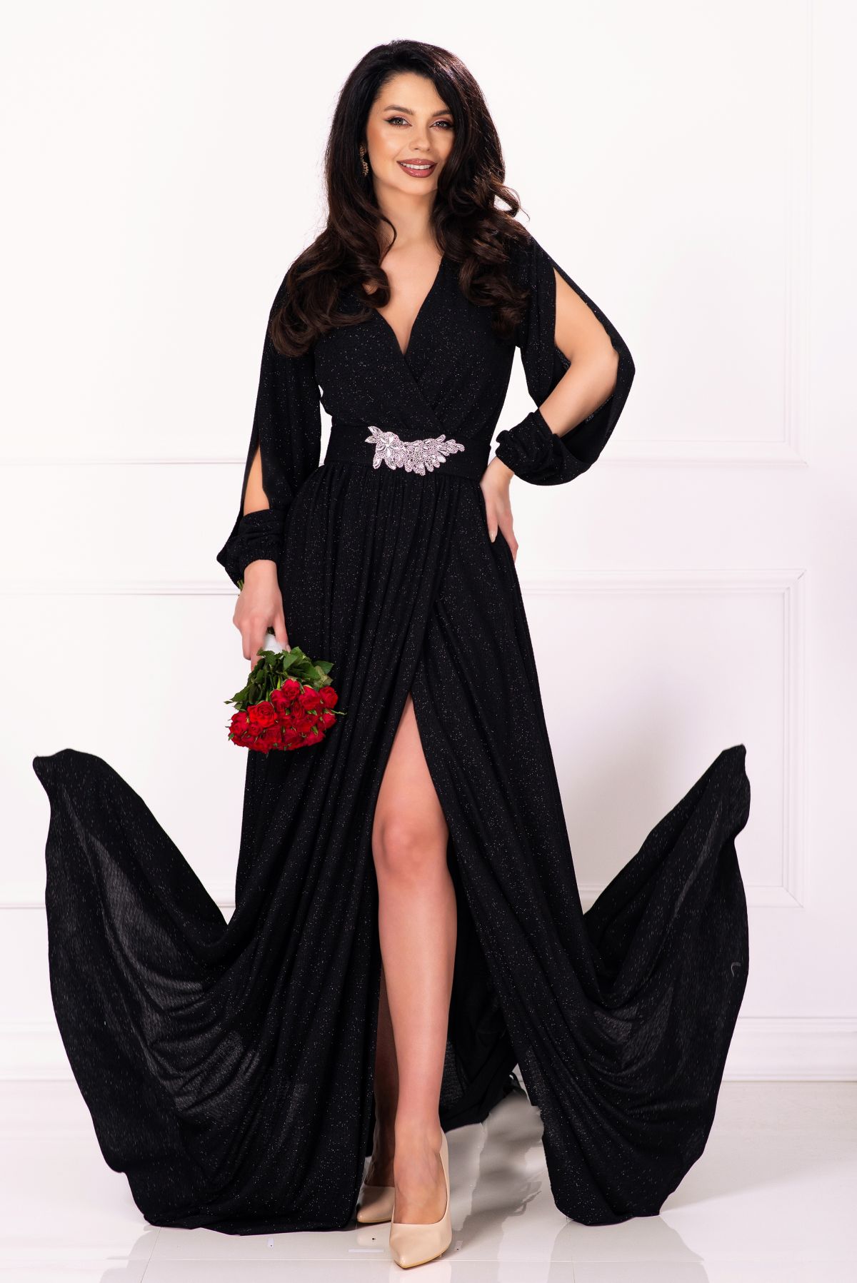 rochie-de-nunta-chantal-din-lurex-negru-lunga-cu-sclipici_75200