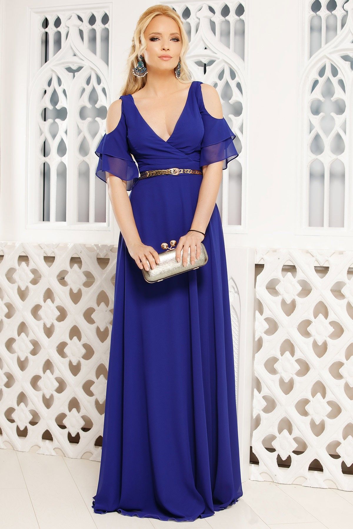 rochie-de-ocazie-lunga-fofy-din-tripluvoal-cu-maneci-cazute_73862