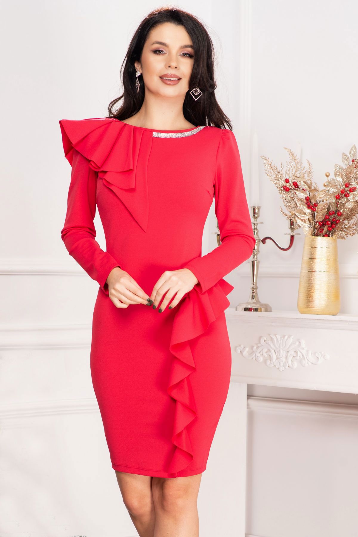 rochie-de-ocazie-mariel-somon-cu-volane-si-banda-din-strassuri_72258