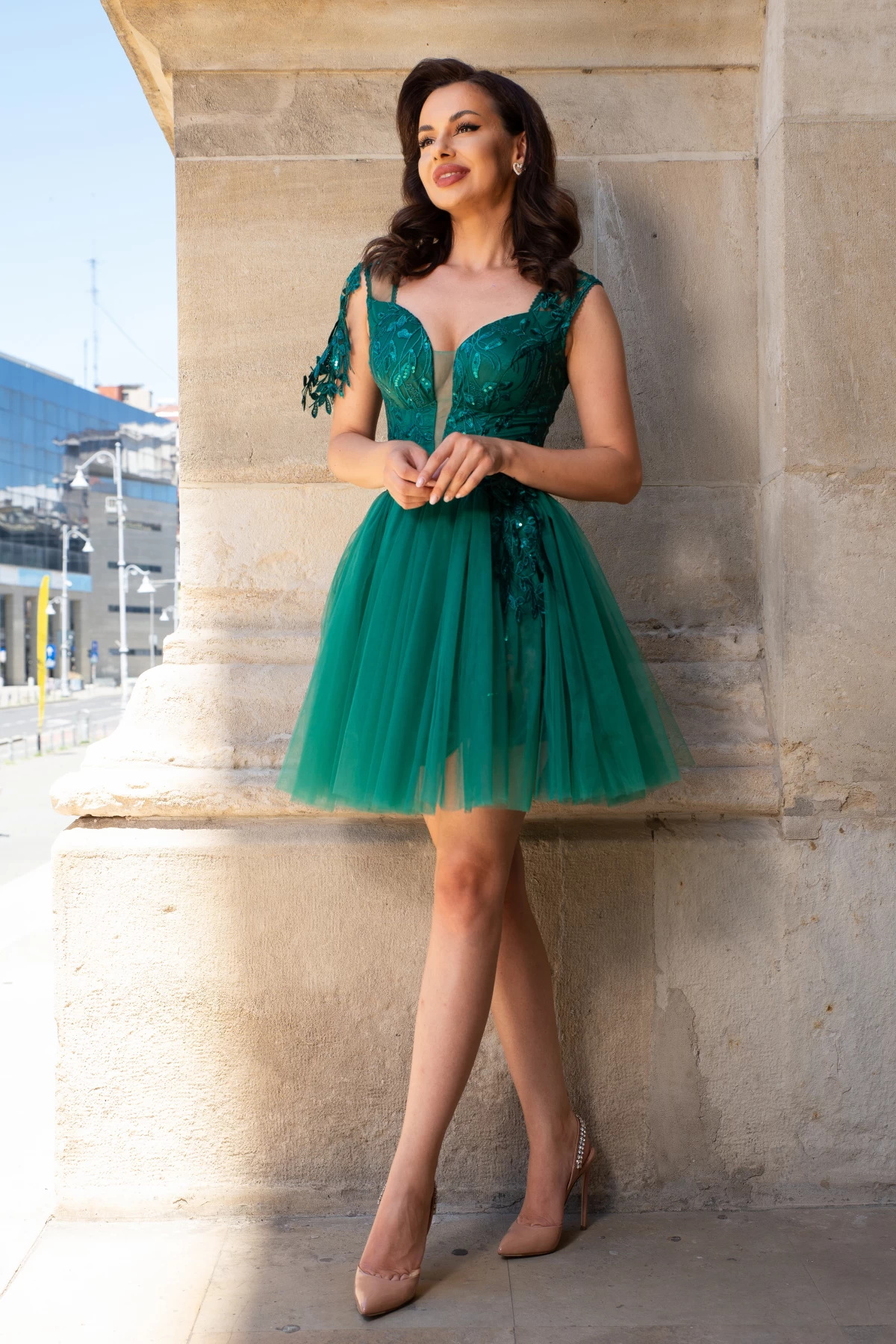 rochie-de-ocazie-scurta-cu-corset-laurette-verde_84849