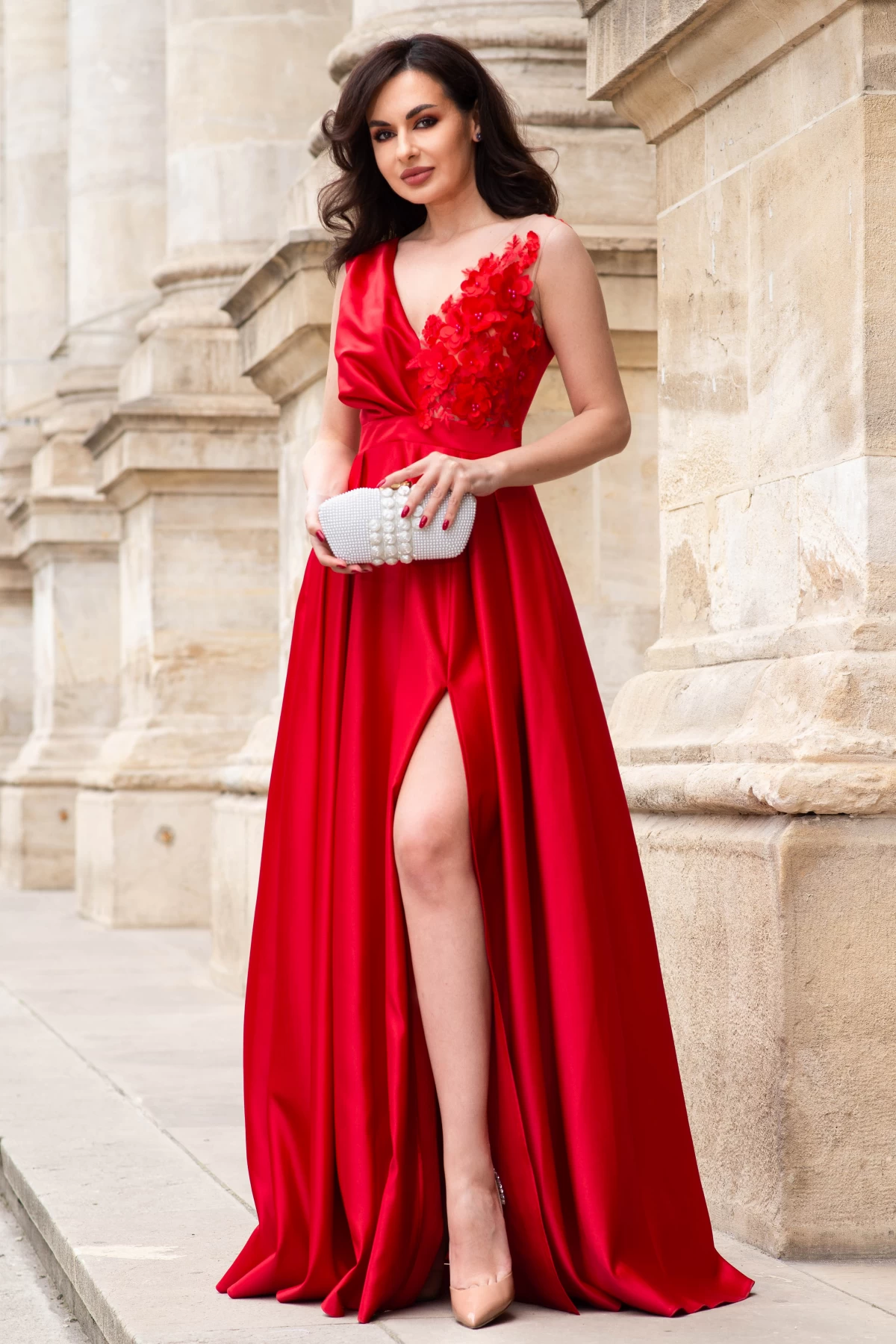 rochie-de-seara-rosie-lunga-din-tafta-saturn-cu-flori-3d_84138
