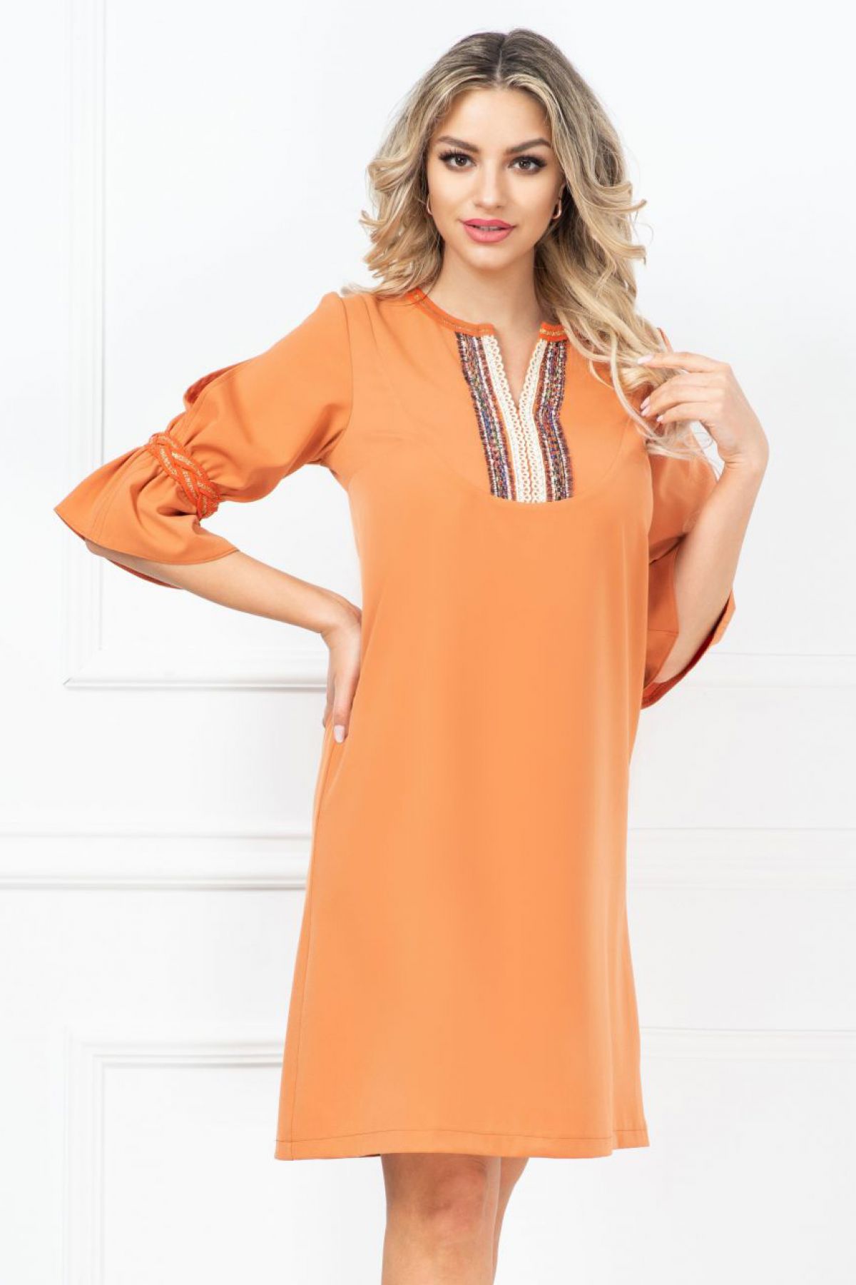 rochie-de-zi-traditionala-venezia-caramizie-cu-volan-la-maneca_72626