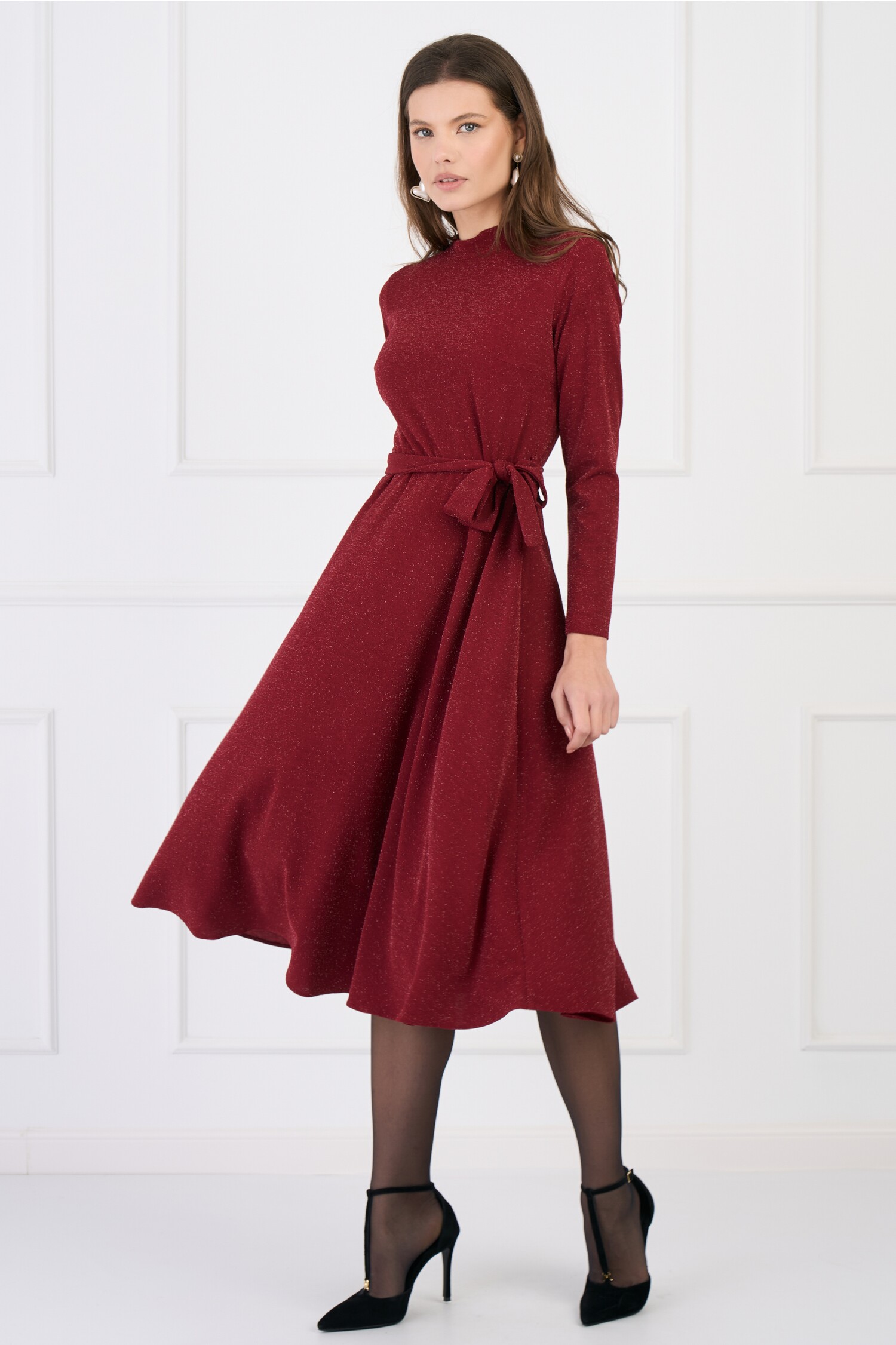 rochie-dy-fashion-eleganta-din-lurex-bordo-cu-cordon-in-talie-1335233-1081817-4