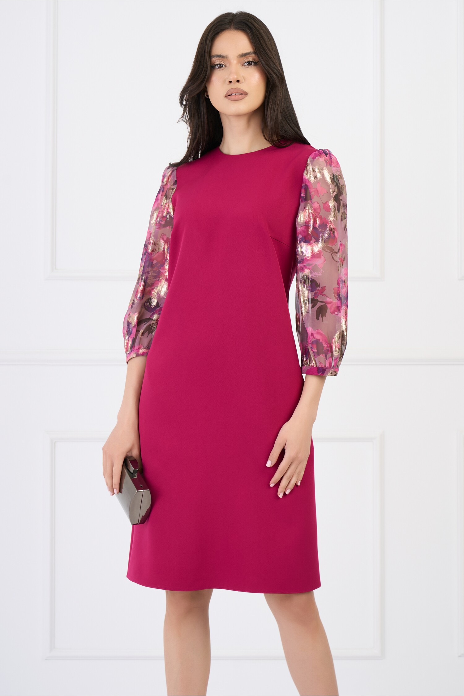 rochie-dy-fashion-eleganta-din-stofa-magenta-cu-maneci-din-voal-cu-print-roz-1337507-1084019-4